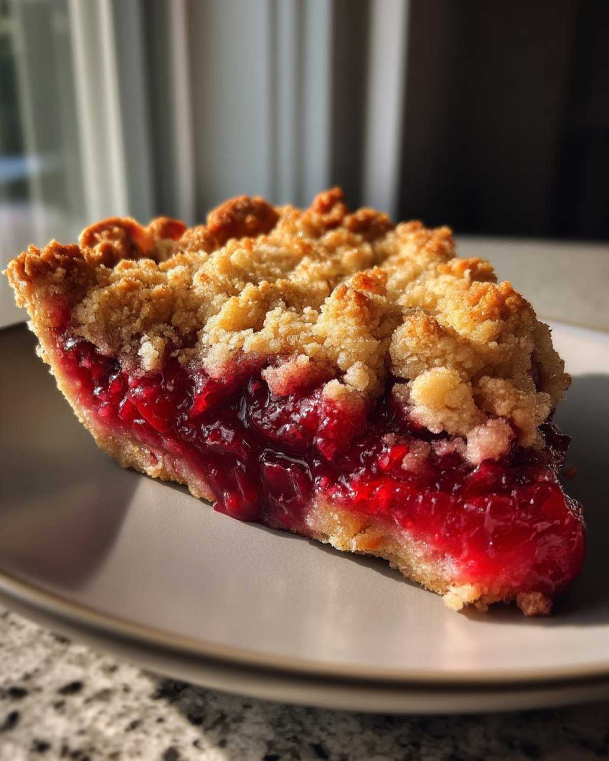 Easy Cherry Crisp - detail 3