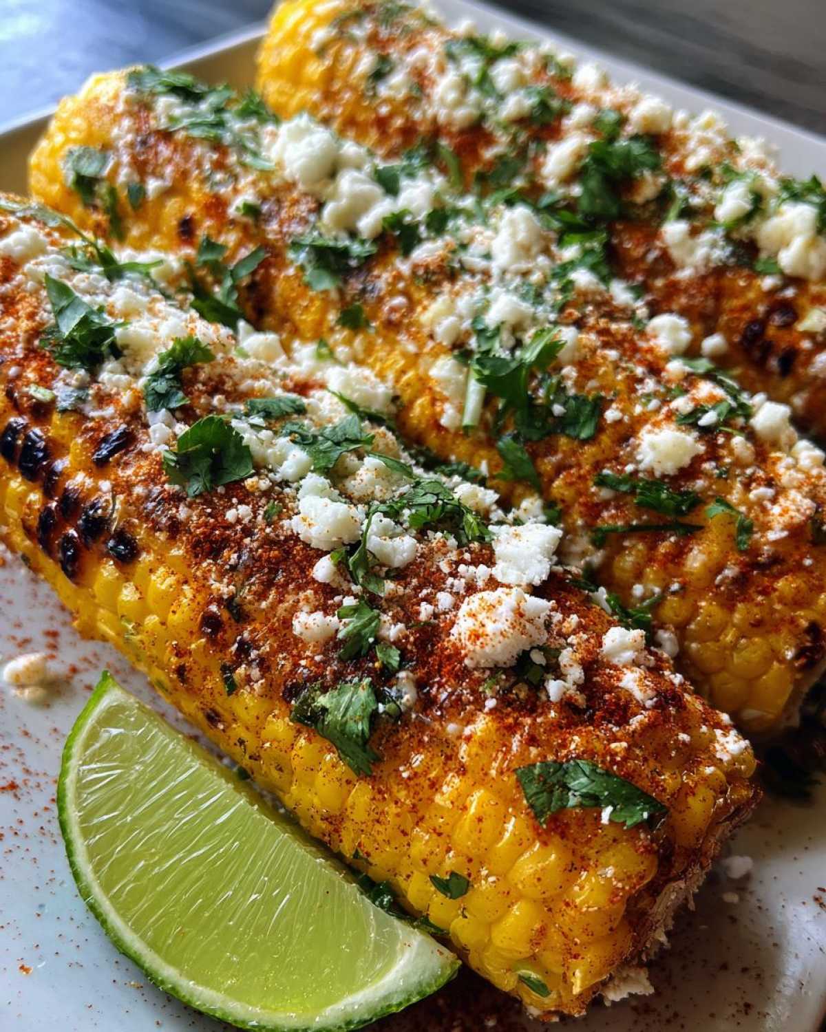 Mexican street corn garnish - detail 3