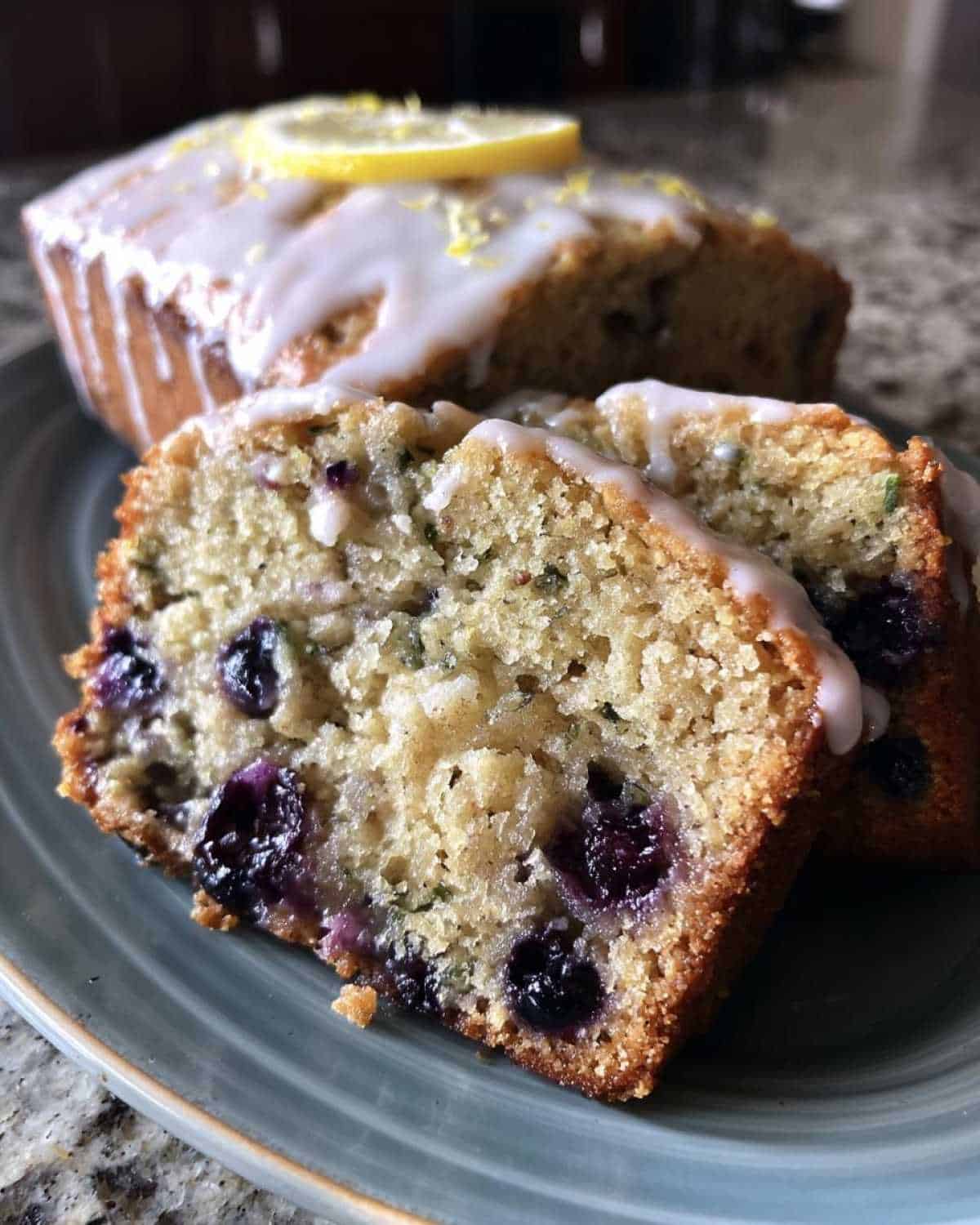 Lemon Blueberry Zucchini Bread - detail 3