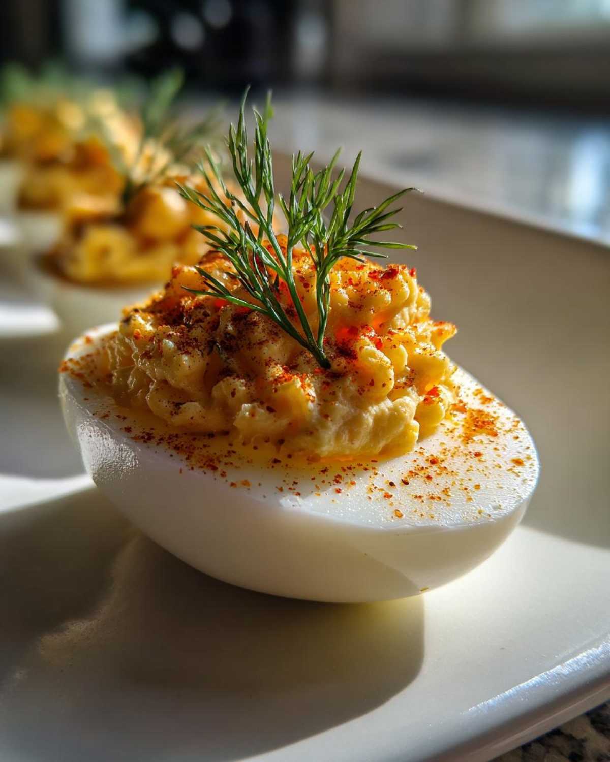 Deviled eggs platter - detail 1