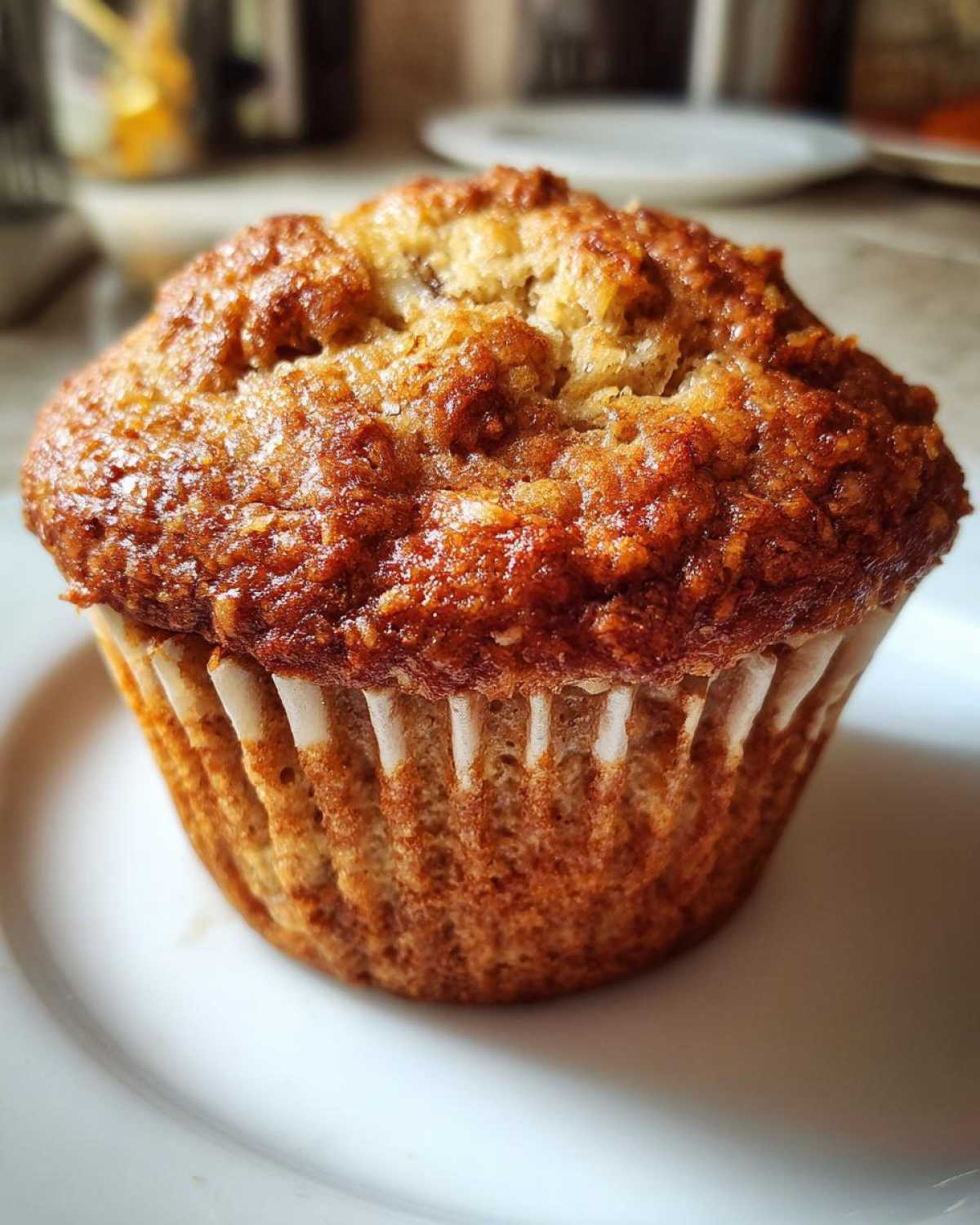 Vegan banana muffins - detail 1