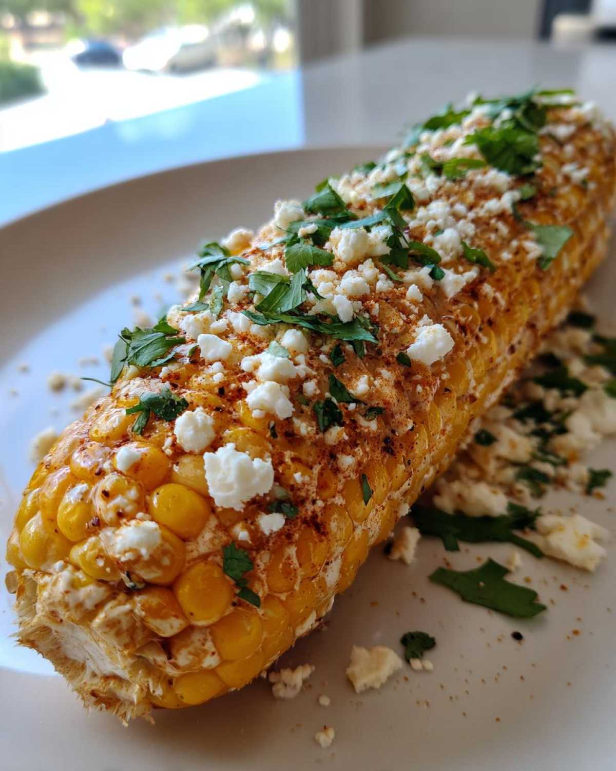 Air fryer Mexican street corn - detail 3