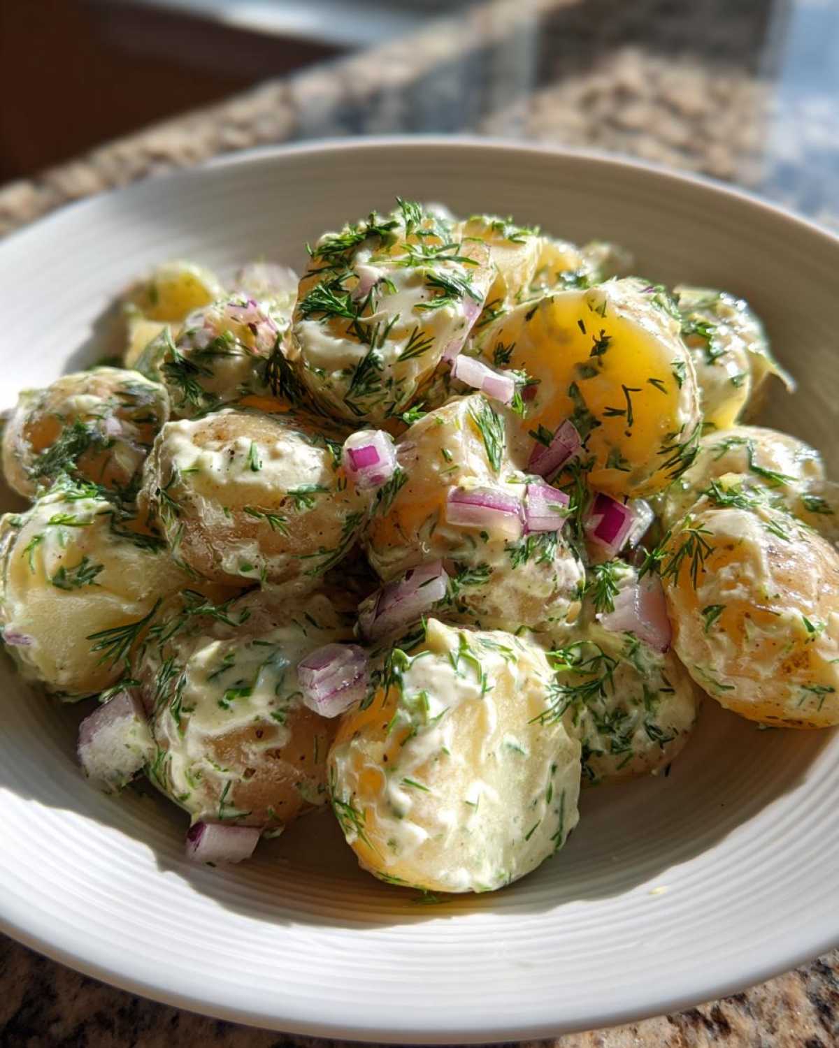 New potato salad - detail 1