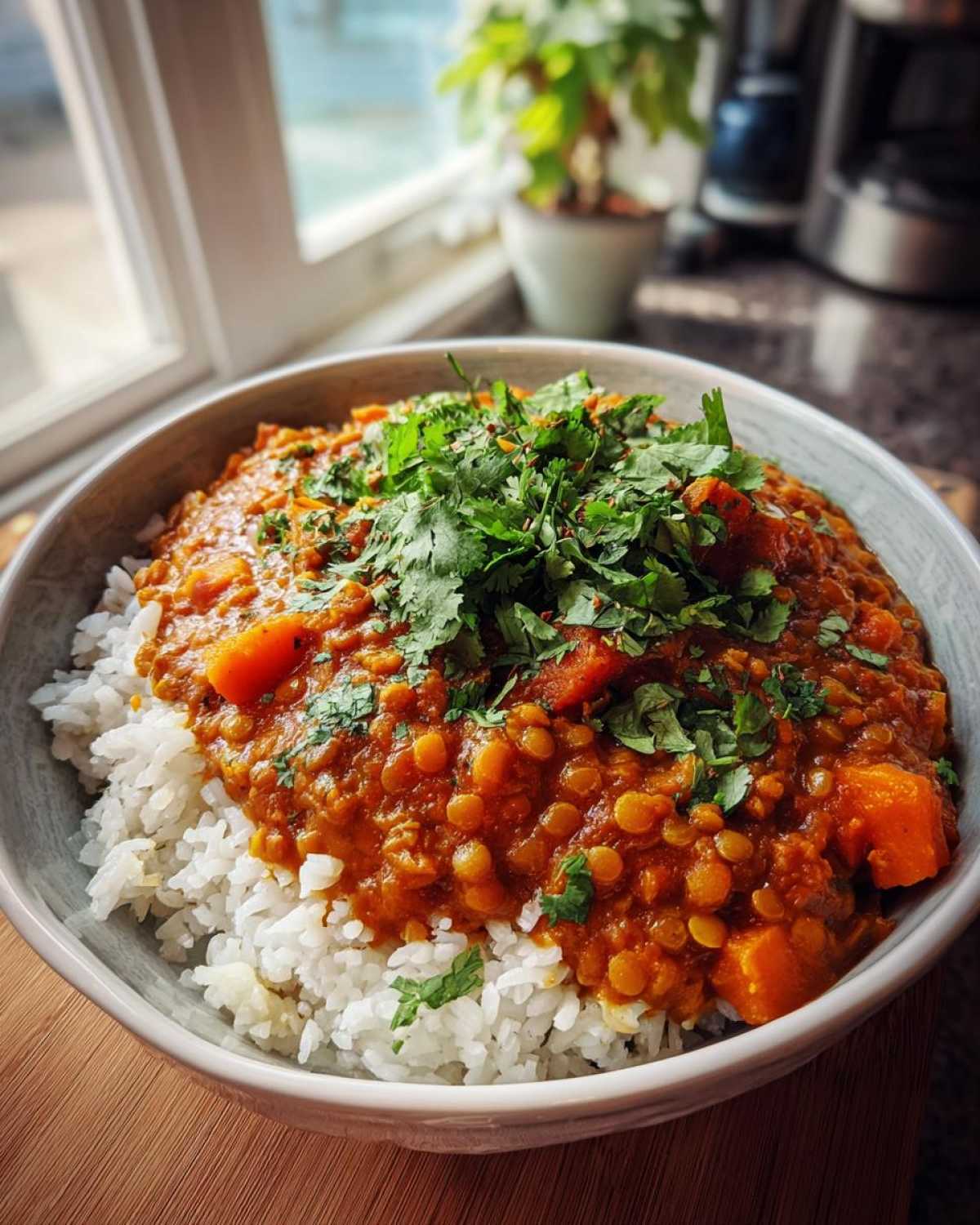 Vegetarian Lentil Curry - detail 3