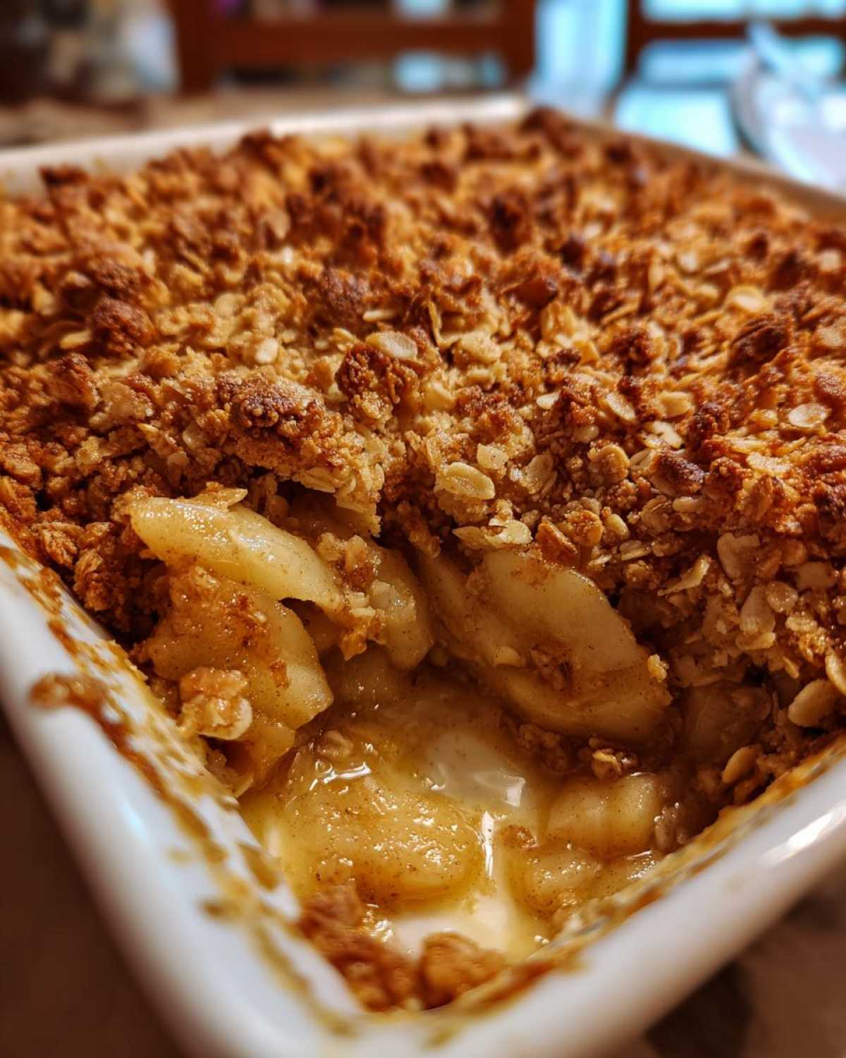 Spiced Pear Crisp - detail 2