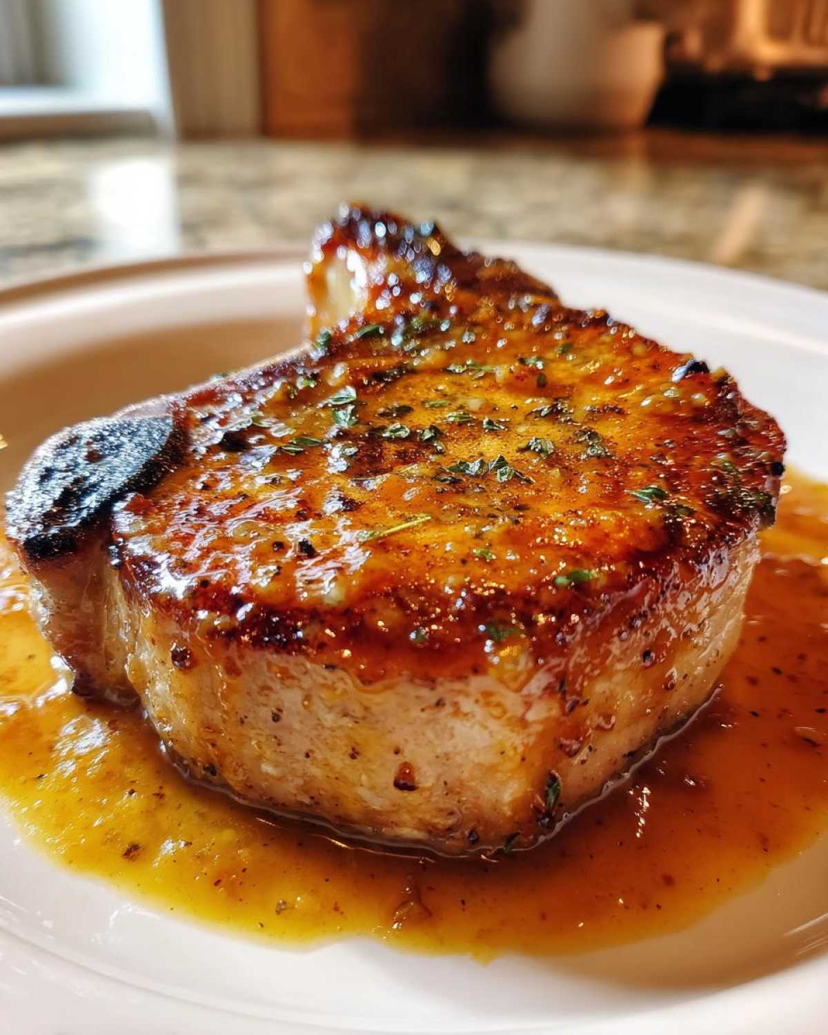 Apple Cider Glazed Pork Chops - detail 2