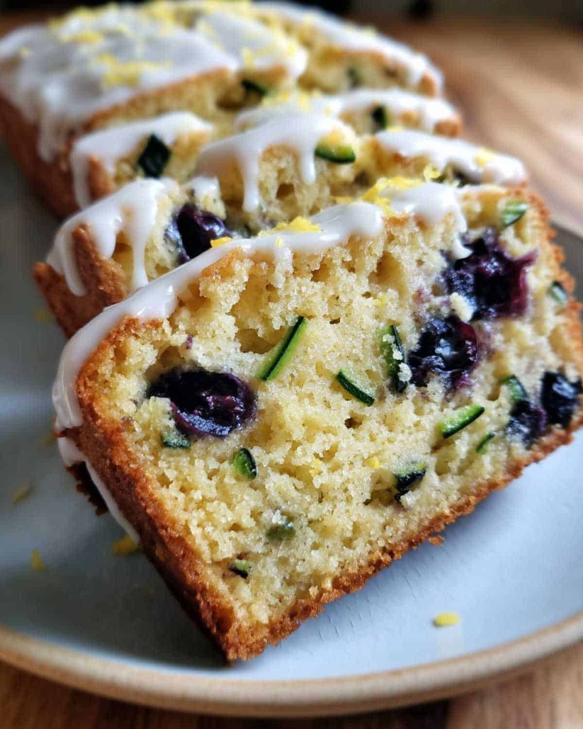 Lemon Blueberry Zucchini Bread - detail 2