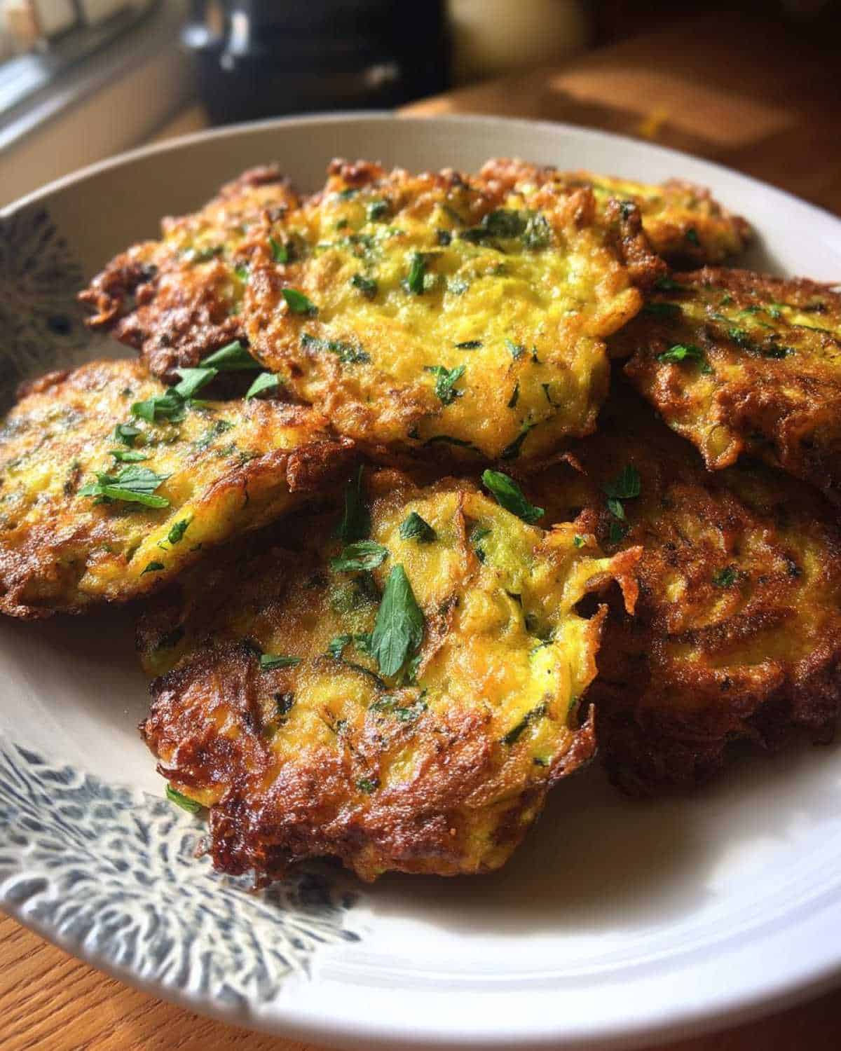 Crispy Baked Zucchini Fritters - detail 3