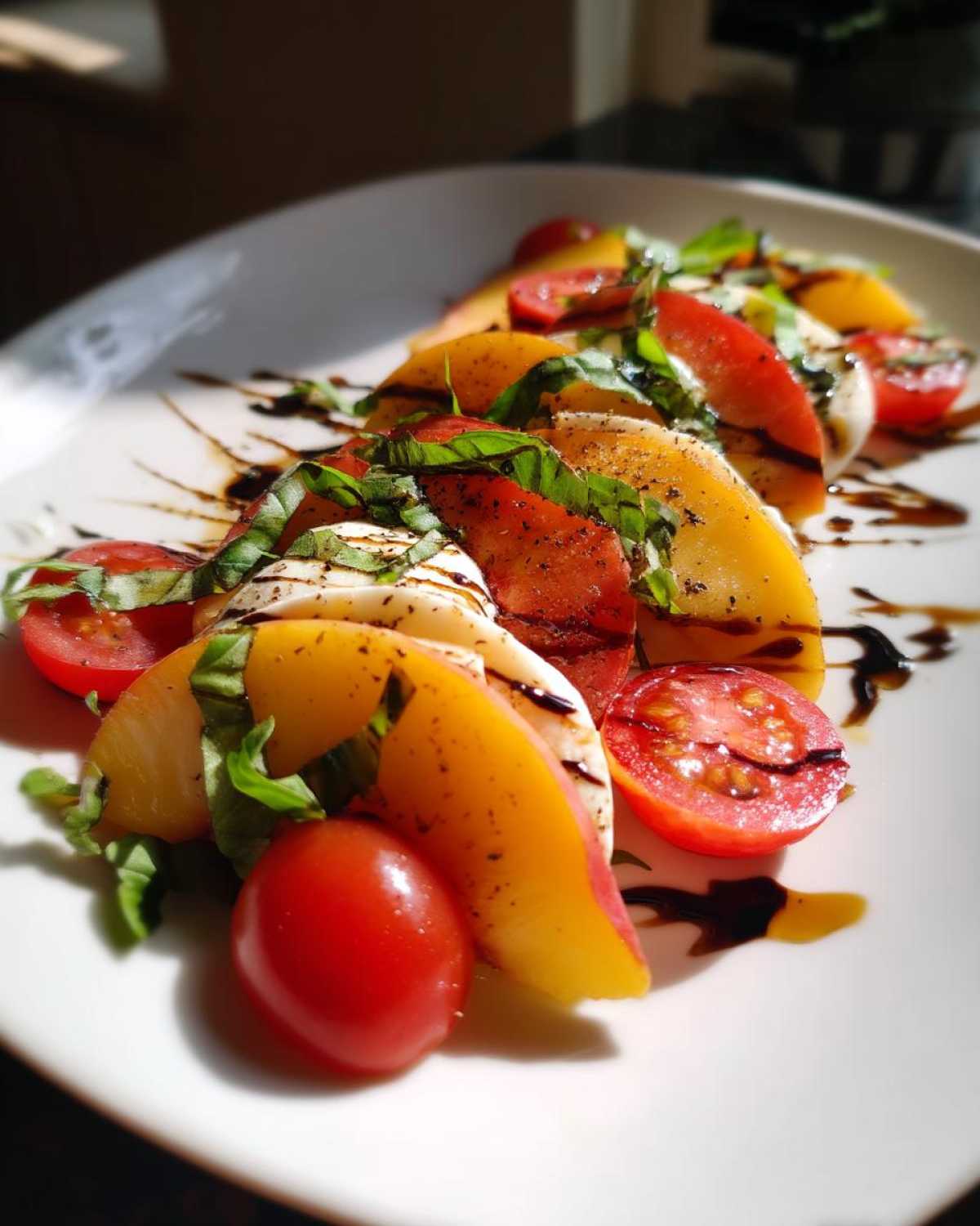 Peach Caprese Salad - detail 3