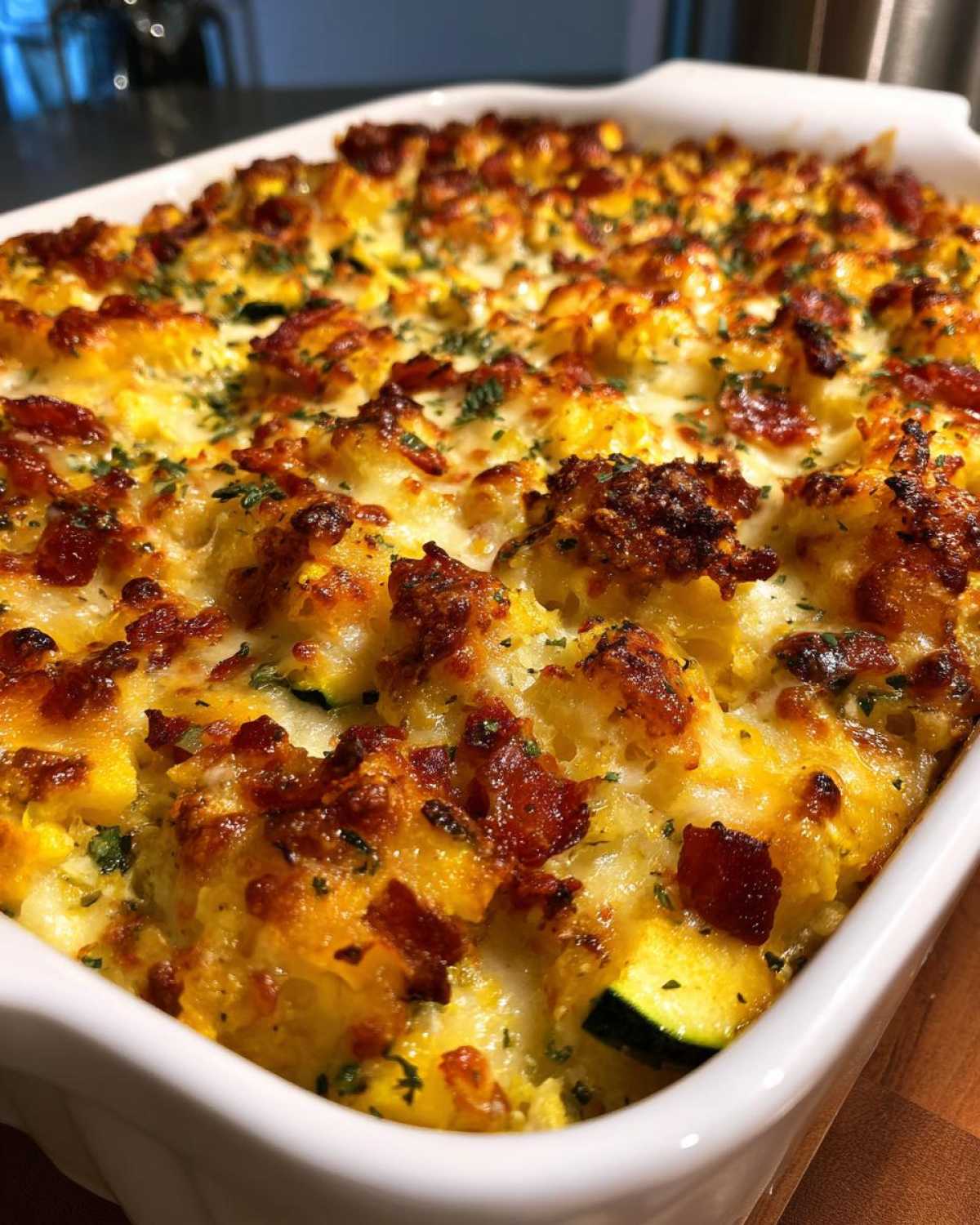 Bacon squash casserole - detail 4