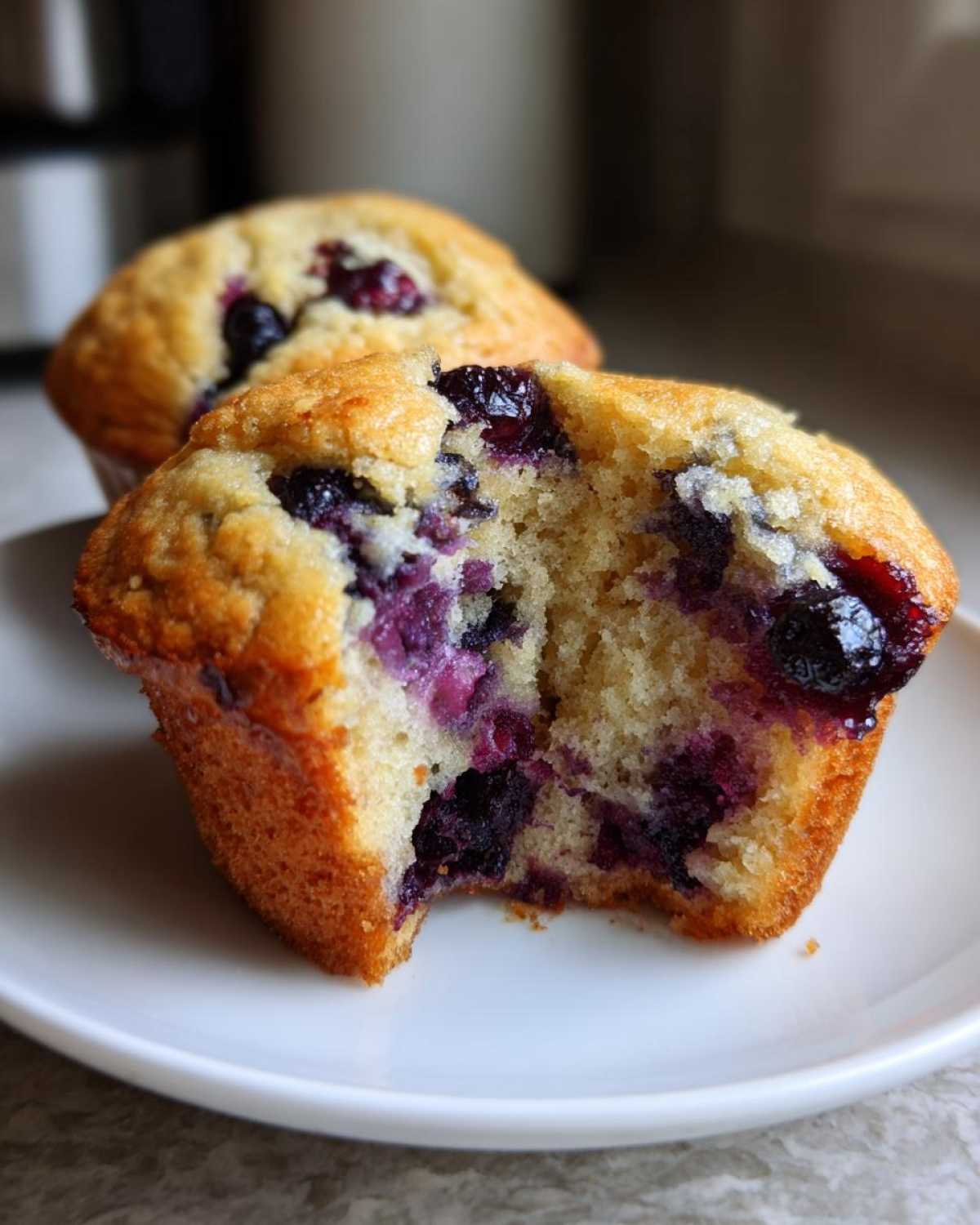 Gluten-free blueberry muffins - detail 2