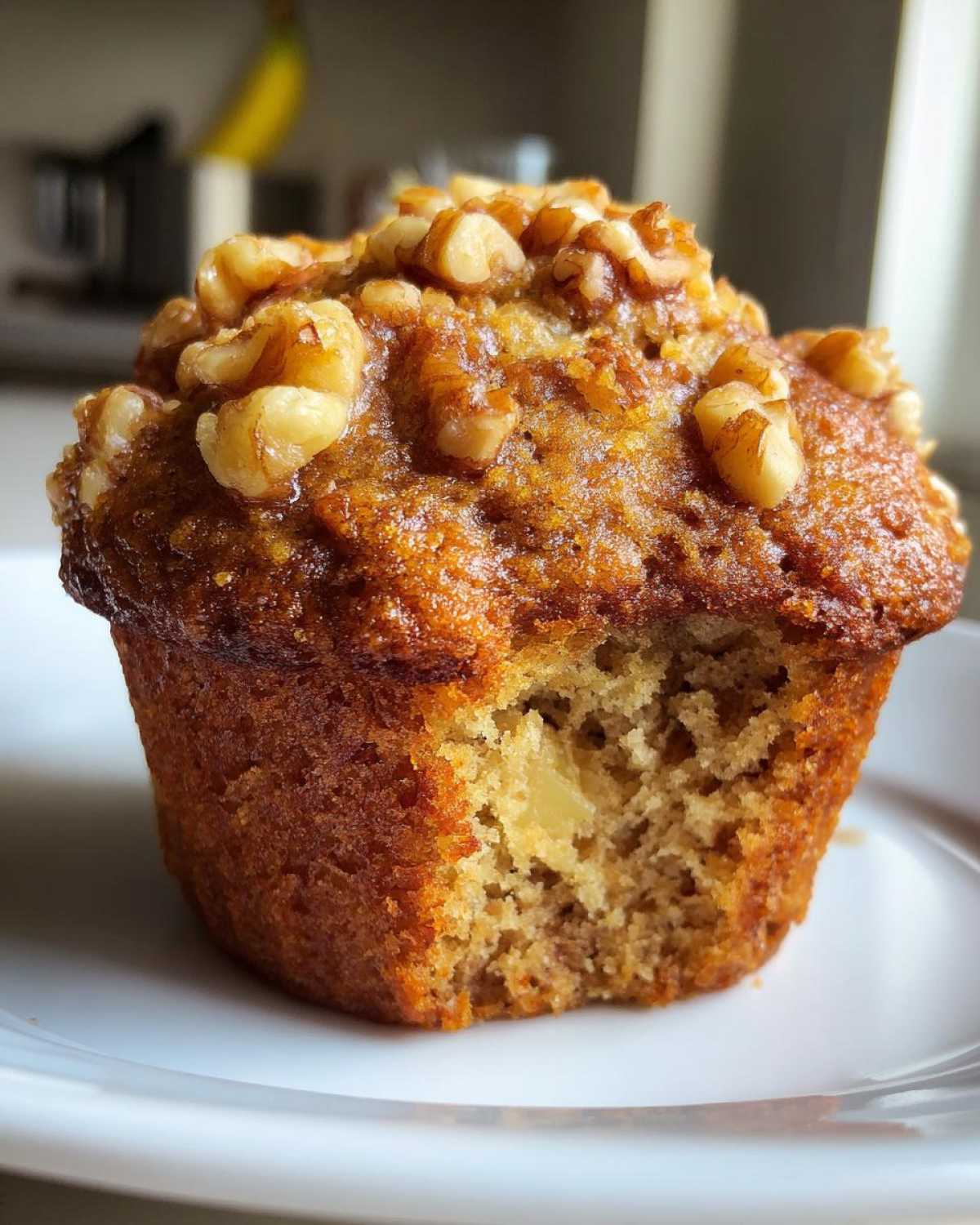 Banana walnut muffins - detail 2