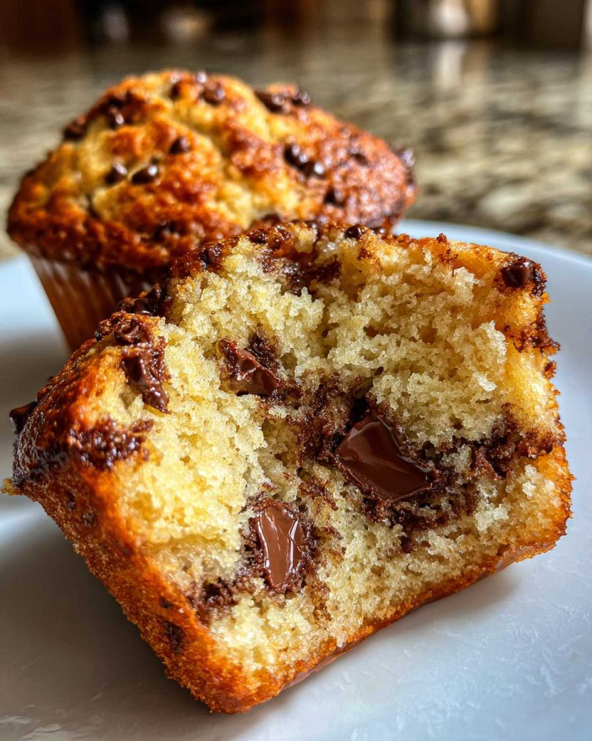 Gluten-free chocolate chip muffins - detail 1