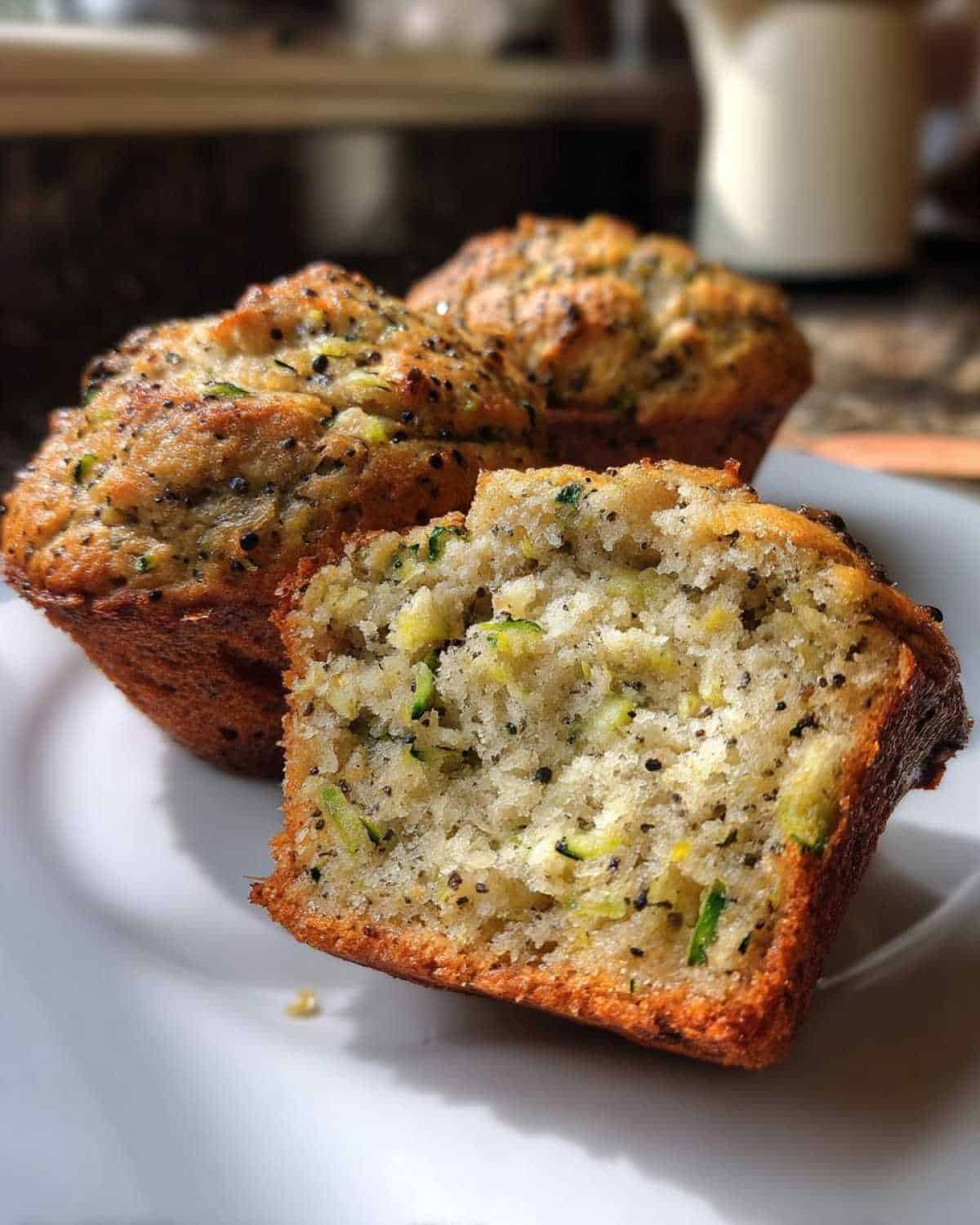Lemon Poppy Seed Zucchini Muffins - detail 1