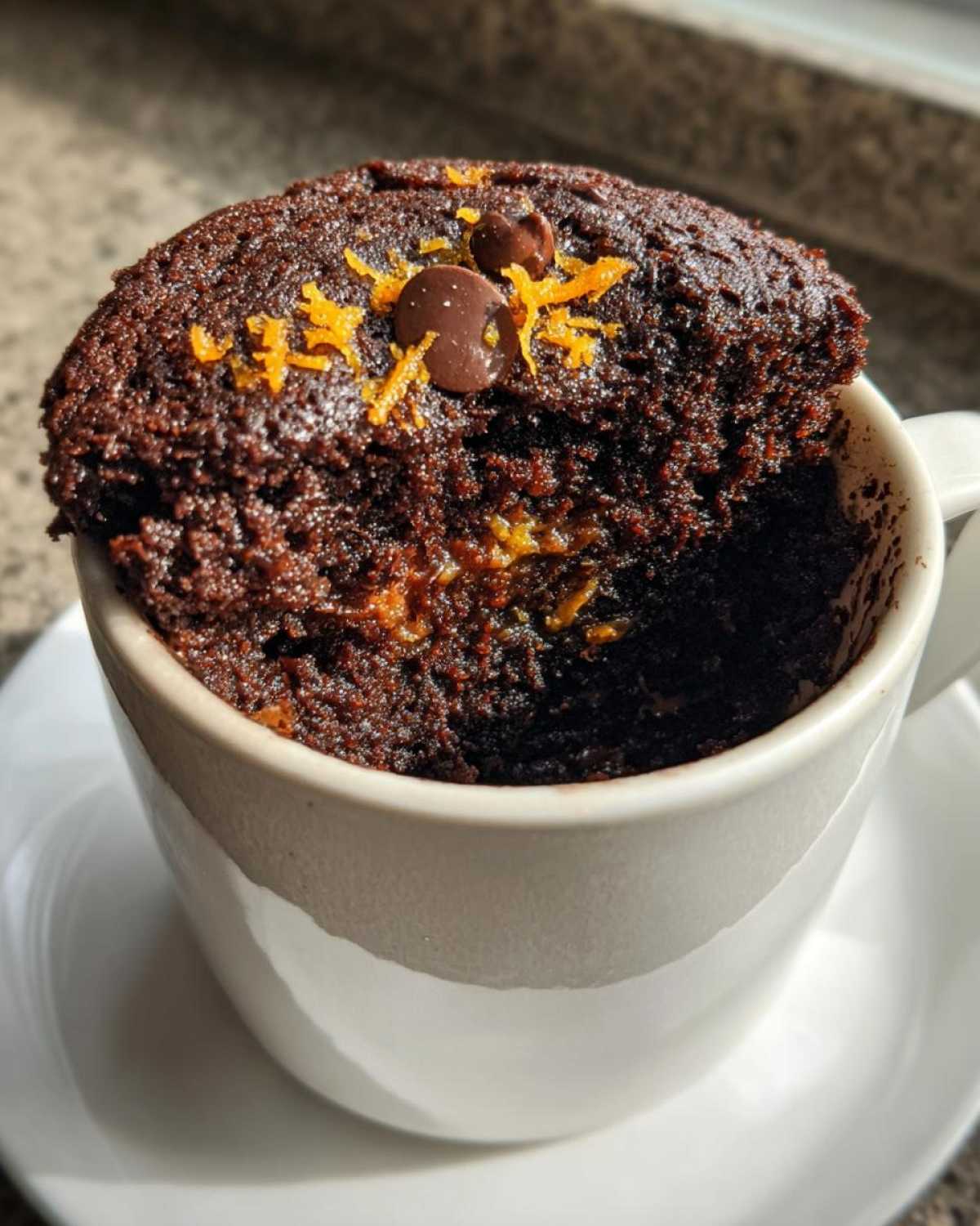 Chocolate Orange Mug Cake - detail 2