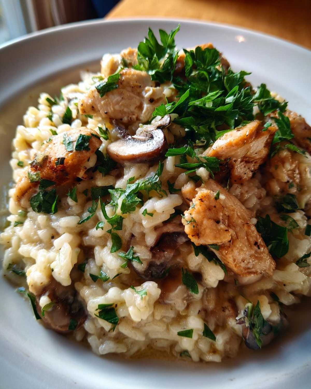Creamy Chicken and Mushroom Risotto - detail 2