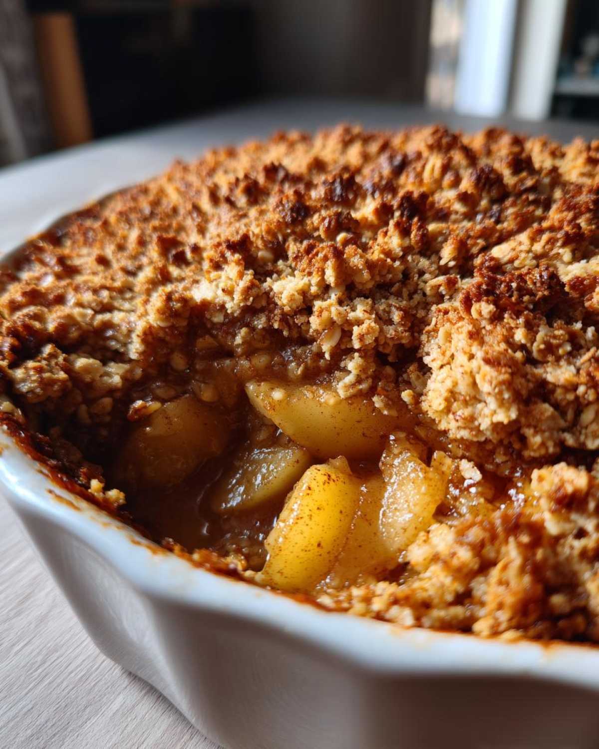 Spiced Pear Crisp - detail 1