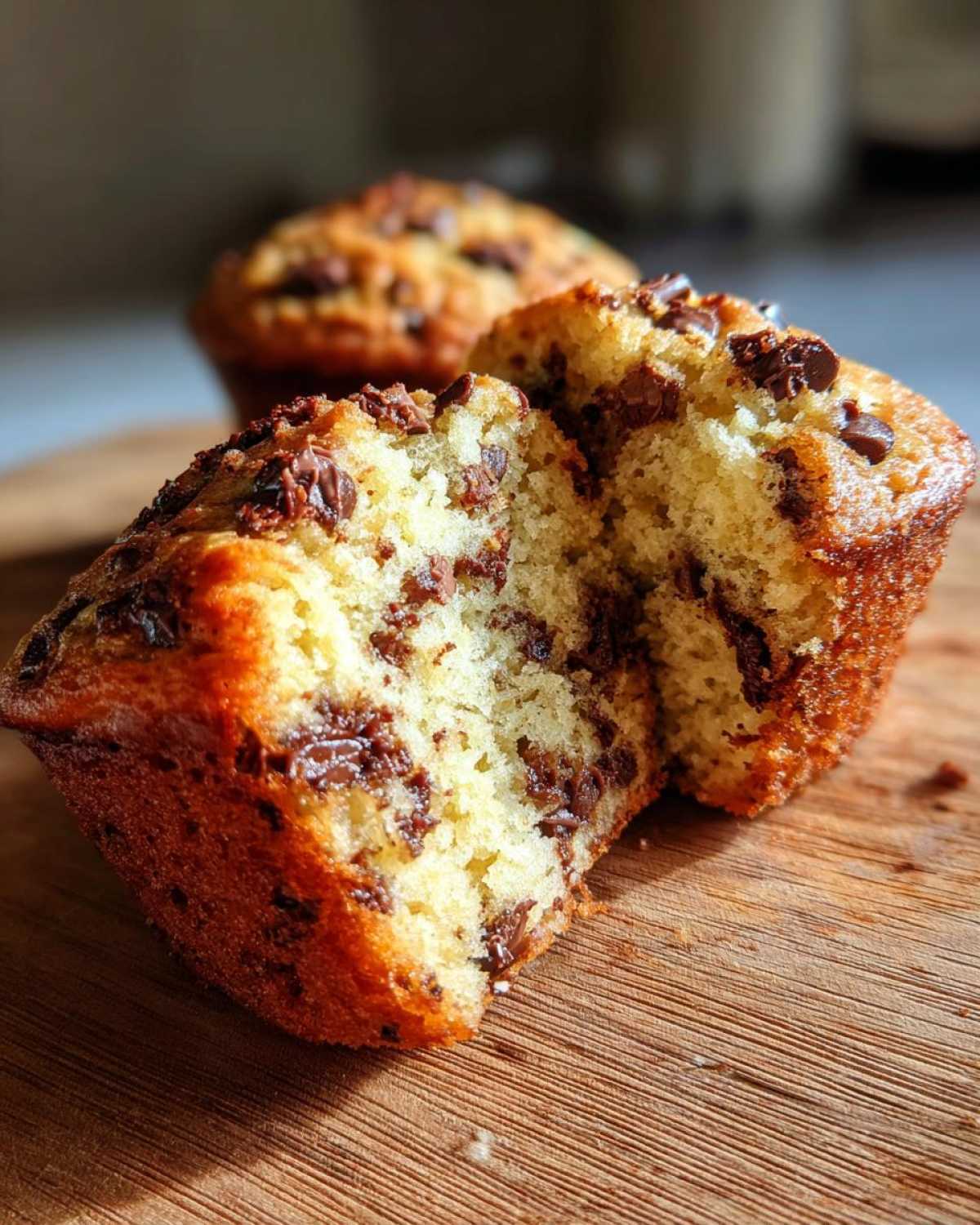 Gluten-free chocolate chip muffins - detail 3