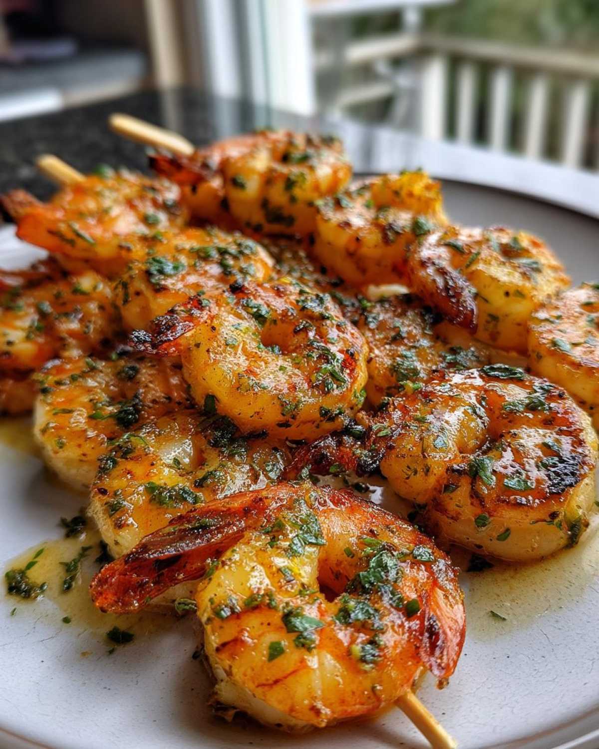 Garlic Butter Grilled Shrimp Skewers - detail 1