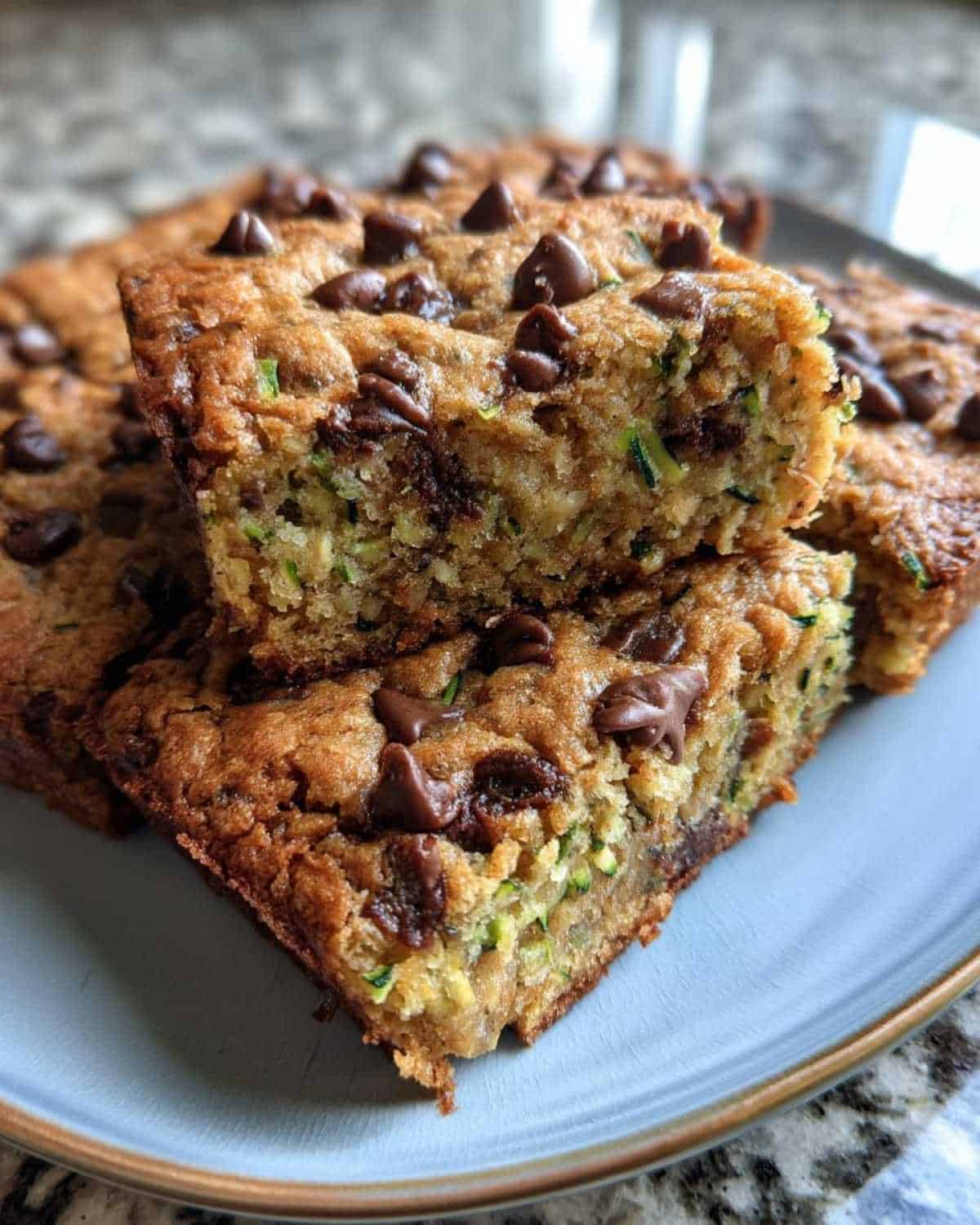 Chocolate Chip Zucchini Cookie Bars - detail 1