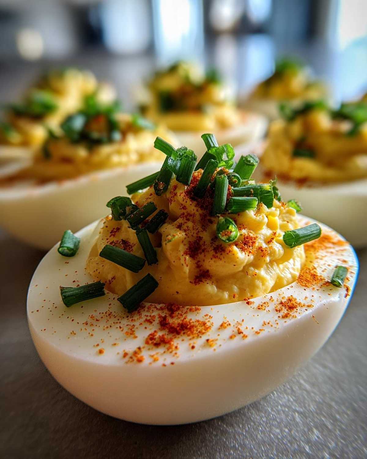Deviled eggs garnishes - detail 2