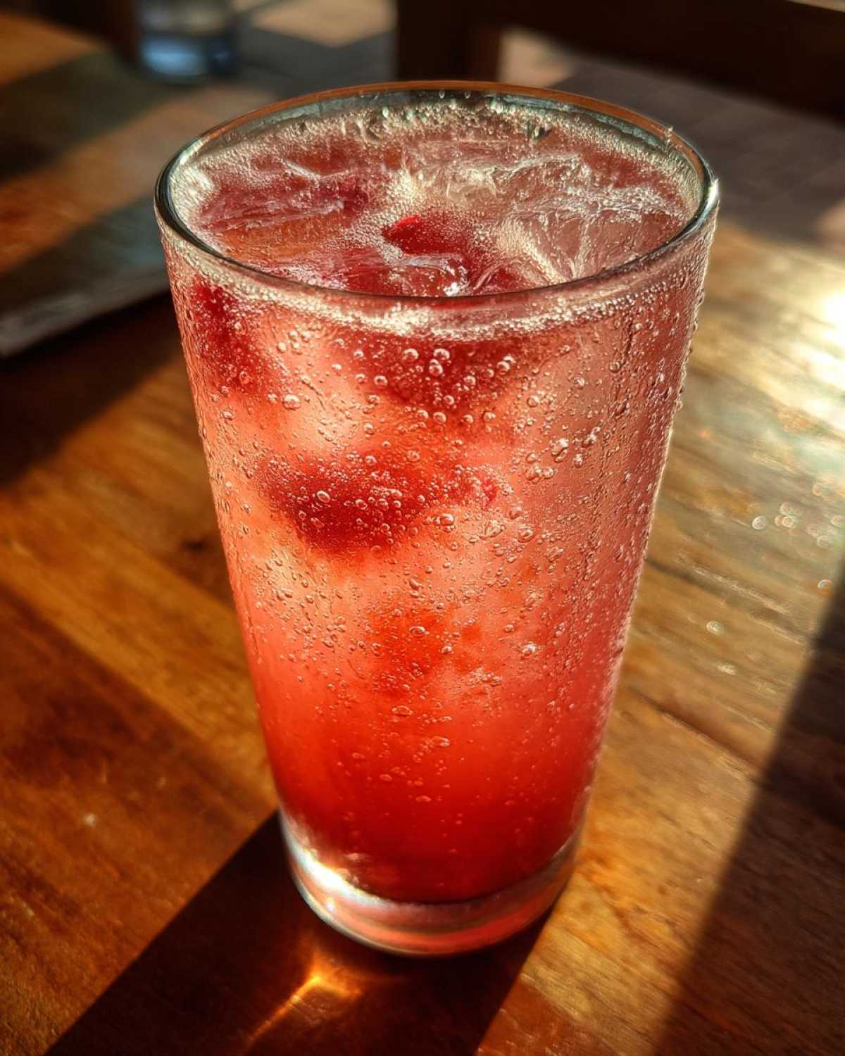 Homemade Sparkling Raspberry Soda - detail 1