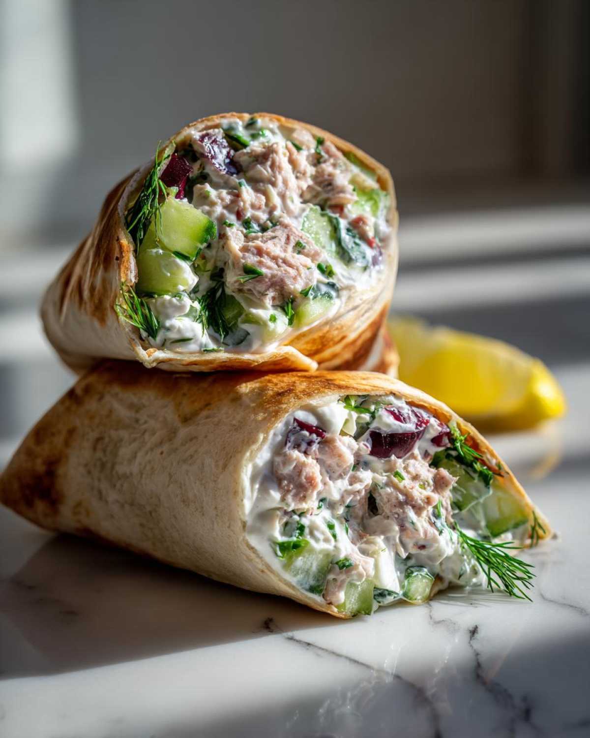 Greek tuna wrap - detail 2