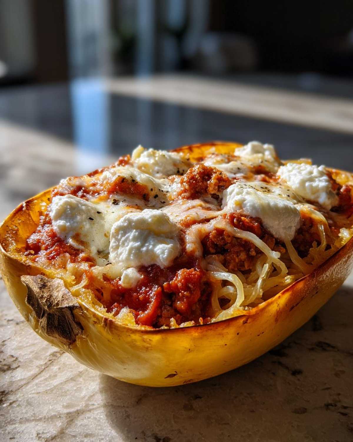 Spaghetti Squash Lasagna Boats - detail 1