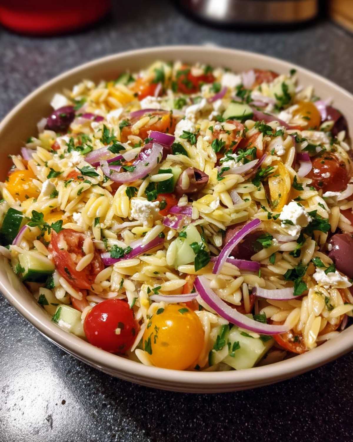Mediterranean Orzo Salad - detail 2