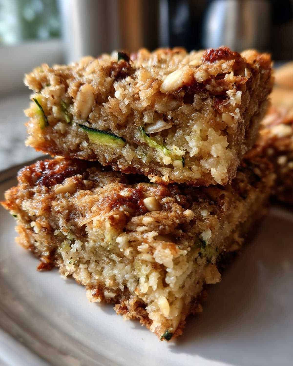 Chewy Zucchini Oatmeal Bars - detail 1