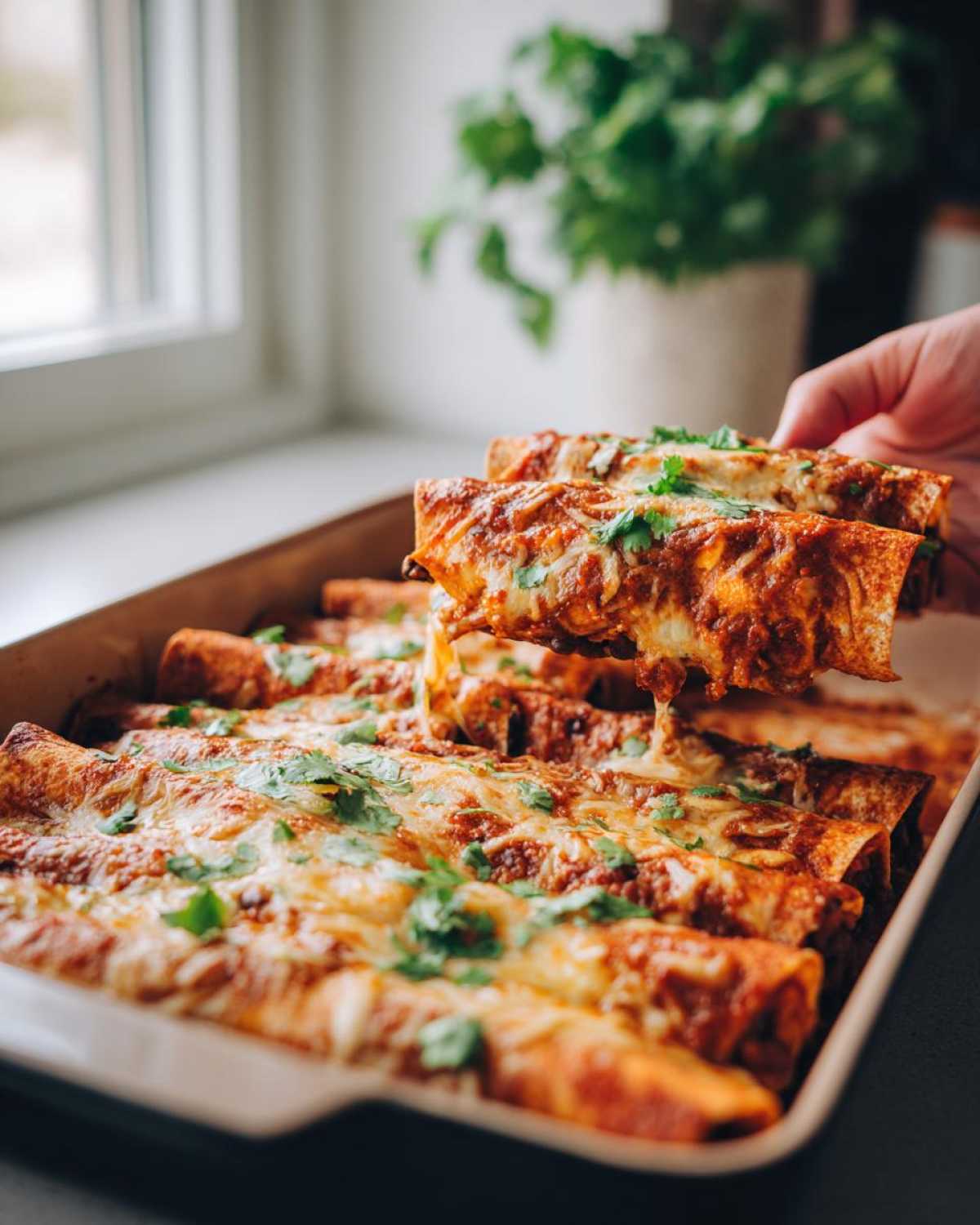 Sweet Potato & Black Bean Enchiladas - detail 3