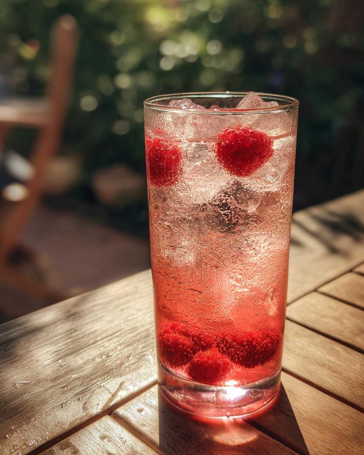 Homemade Sparkling Raspberry Soda - detail 2