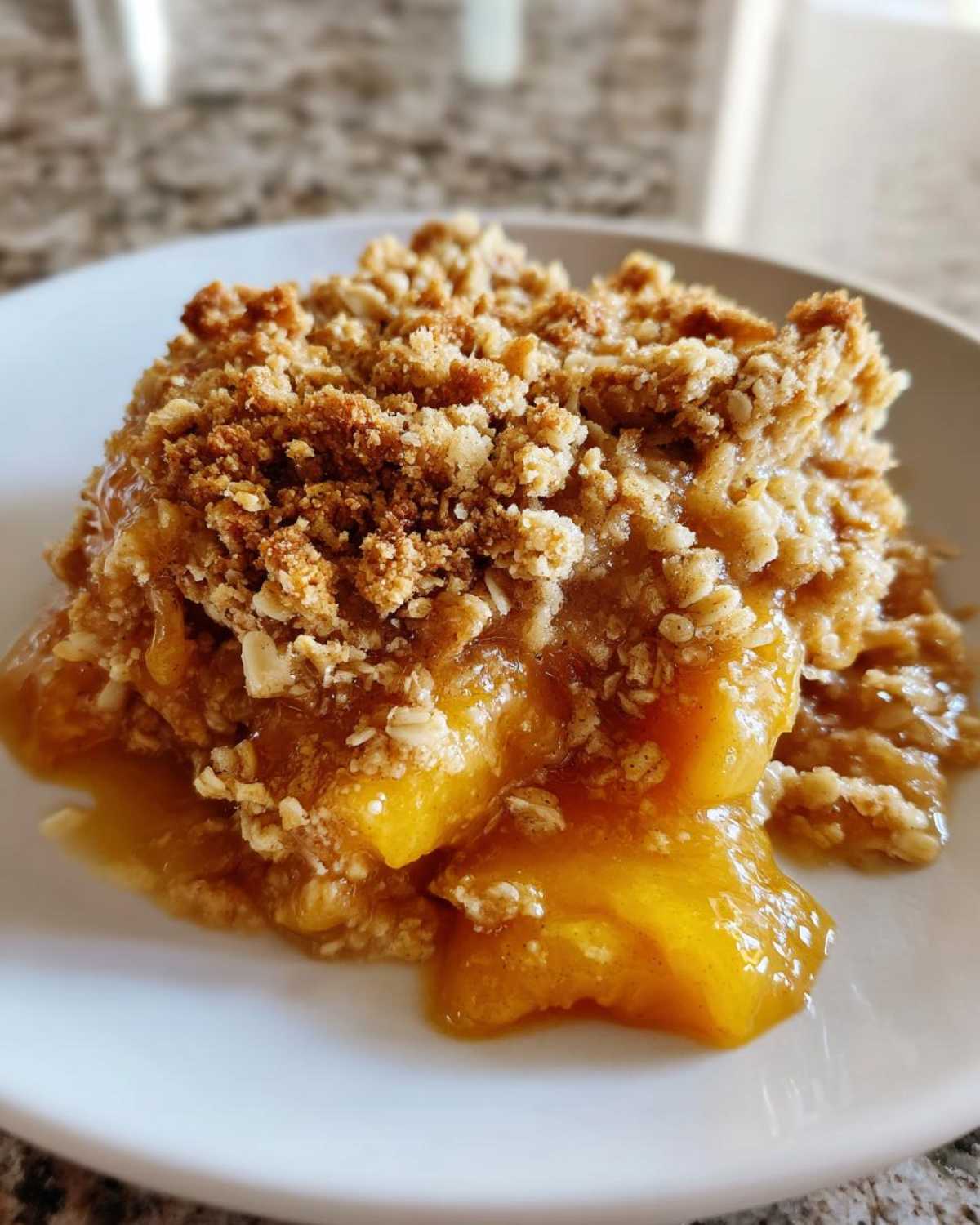 Peach Crisp with Fresh Peaches - detail 4
