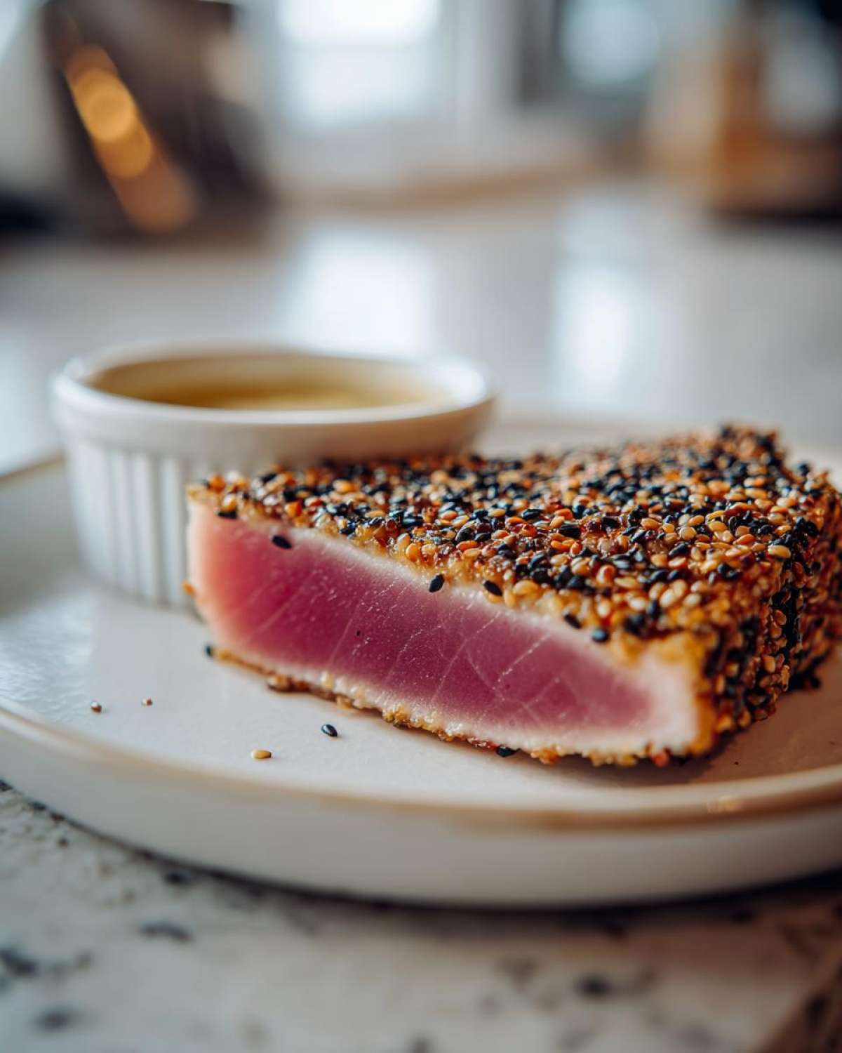 Sesame-crusted tuna steak - detail 3