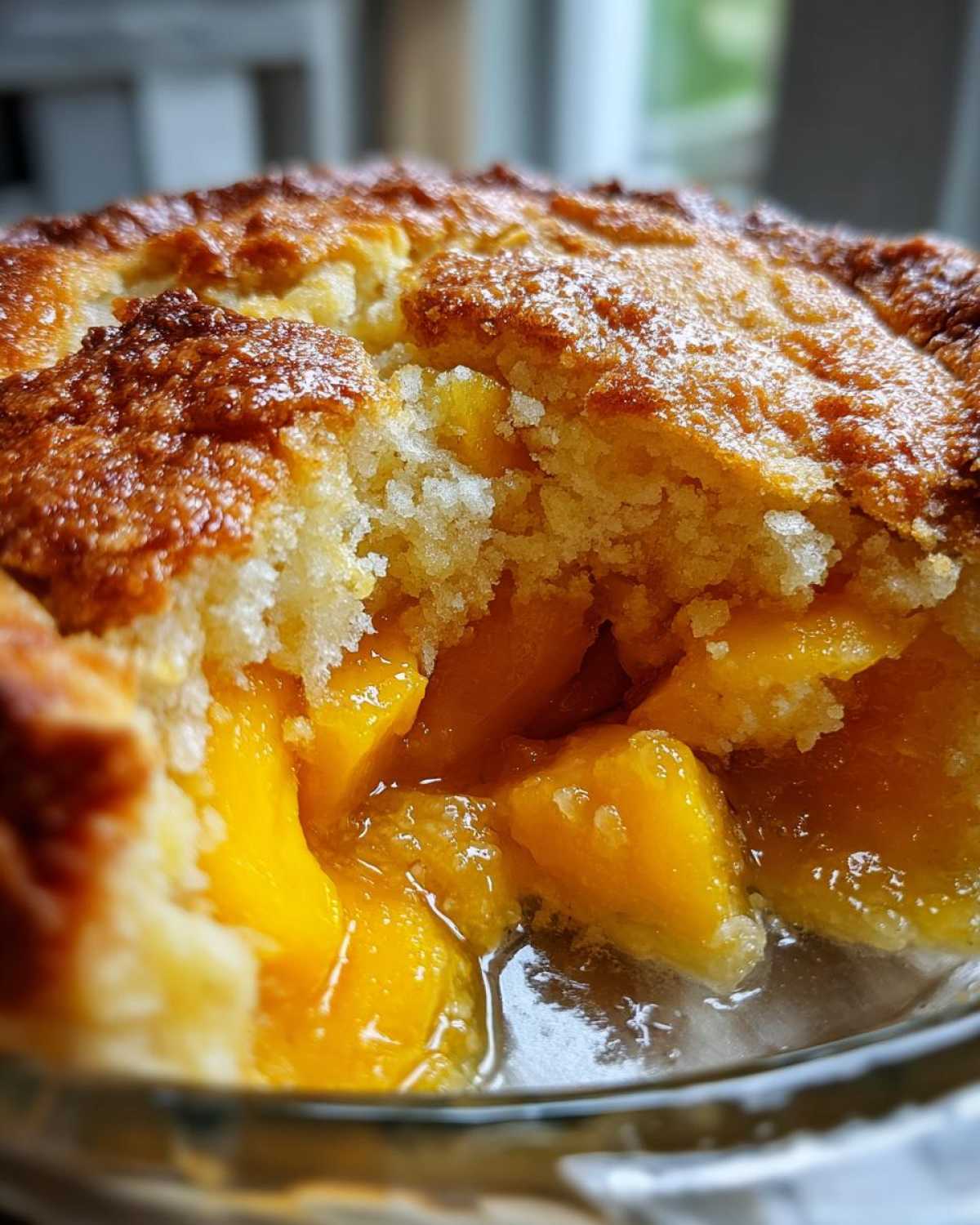 Homemade Peach Cobbler (with Fresh Peaches) - detail 1