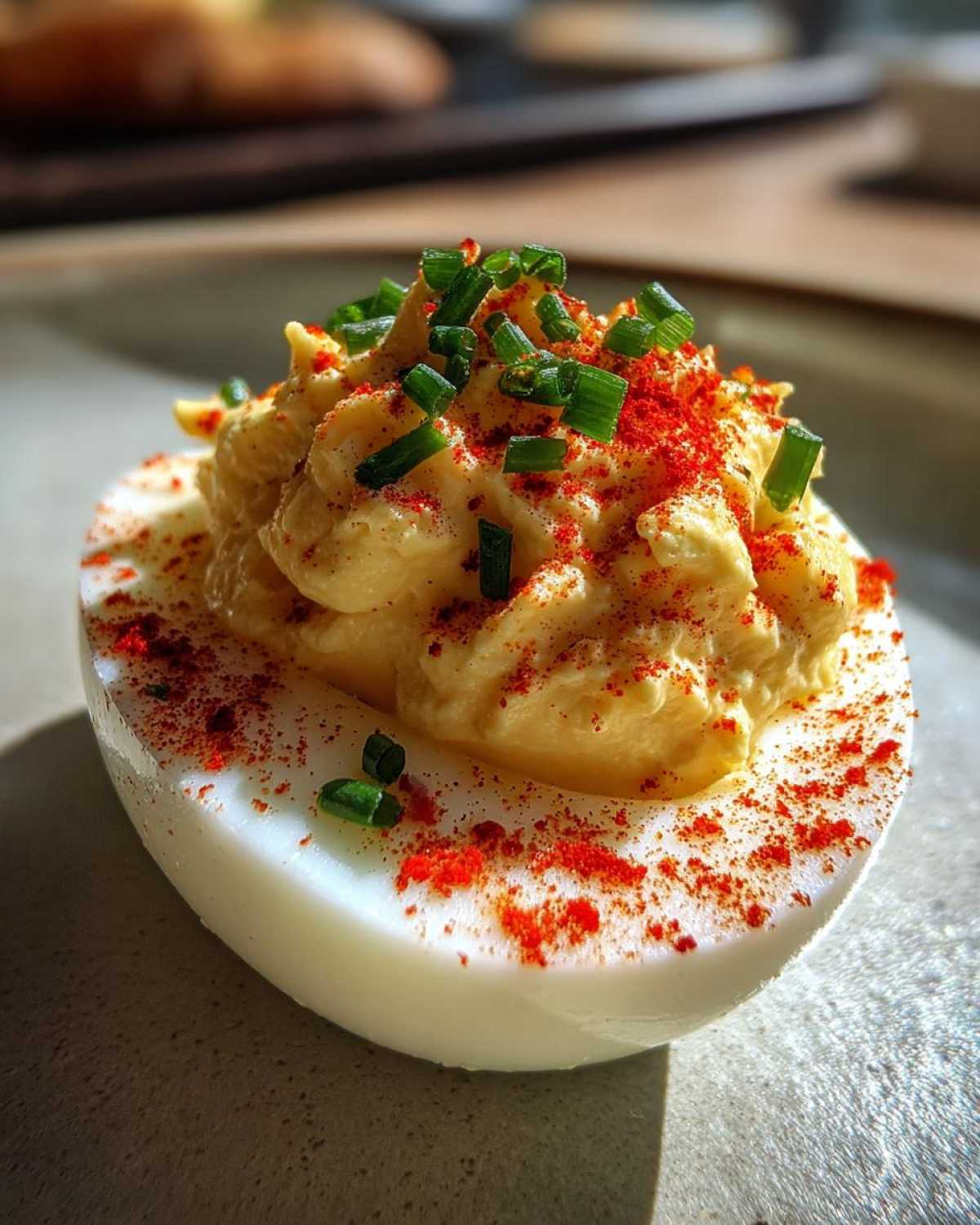 Low carb deviled eggs - detail 1