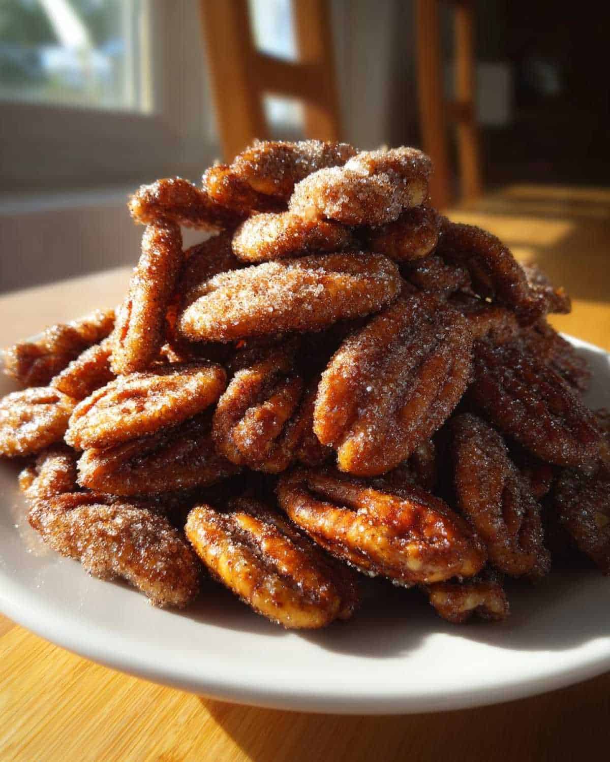 Cinnamon Sugar Roasted Pecans - detail 2