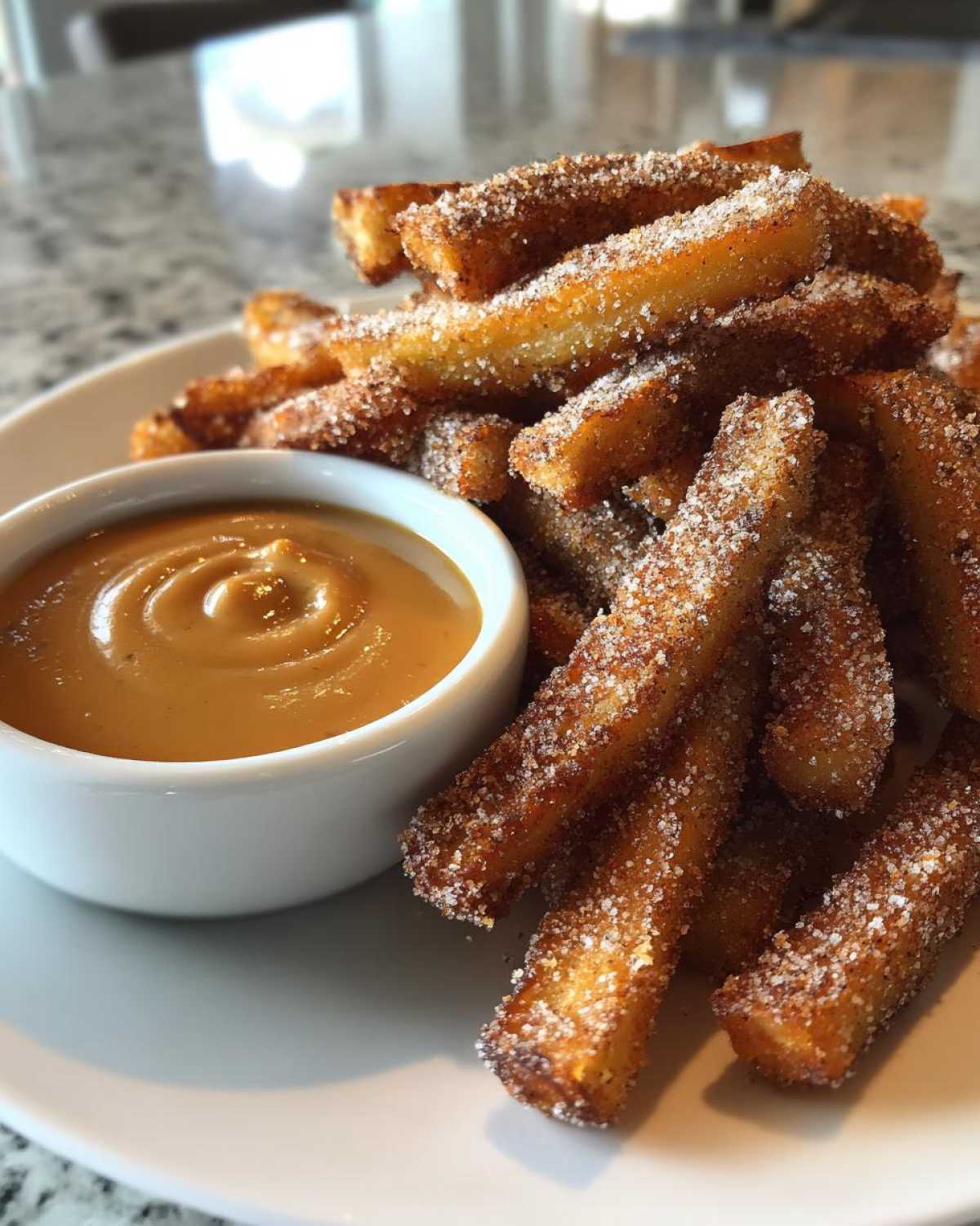Apple Fries with Caramel Cream Dip - detail 2