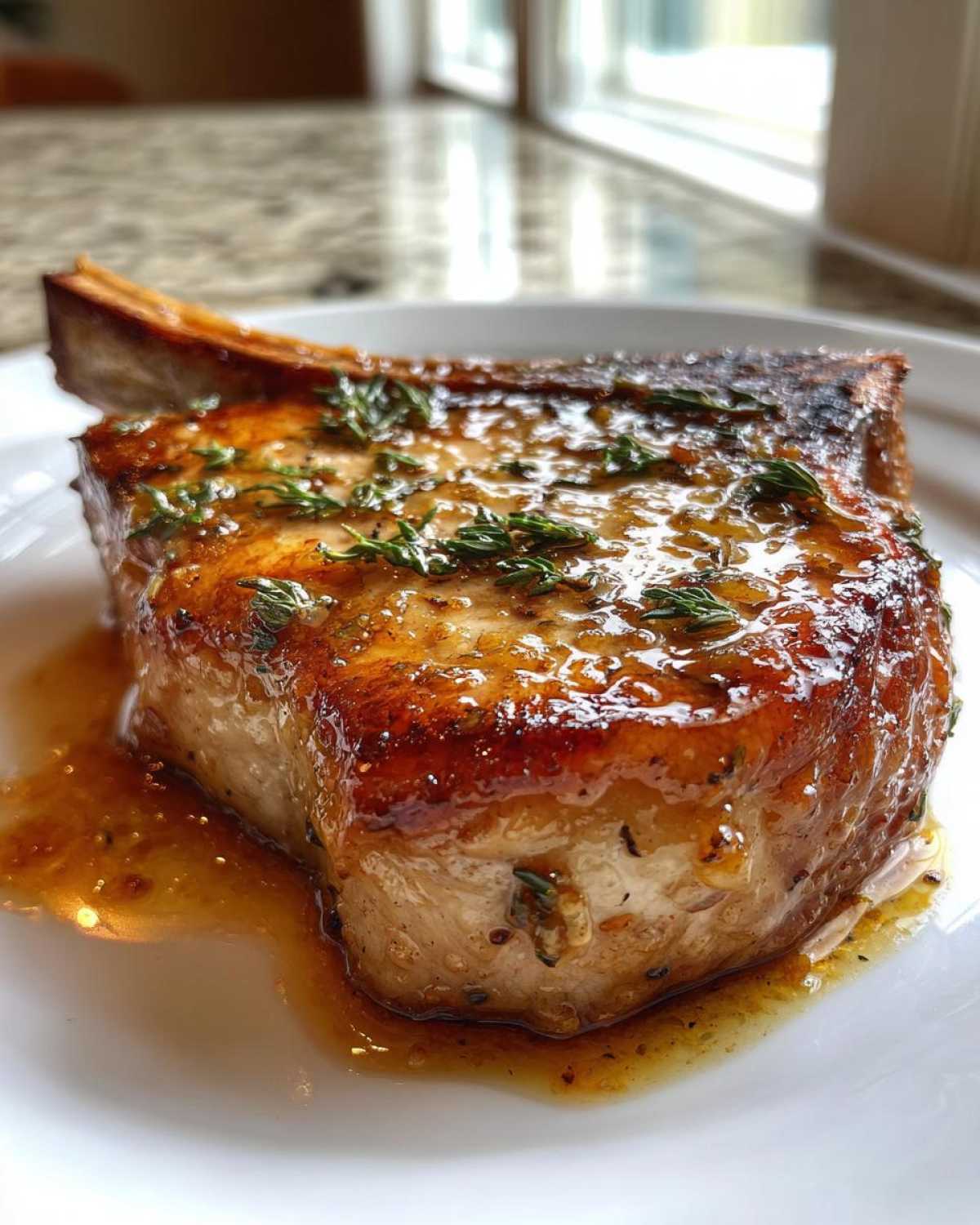 Apple Cider Glazed Pork Chops - detail 2