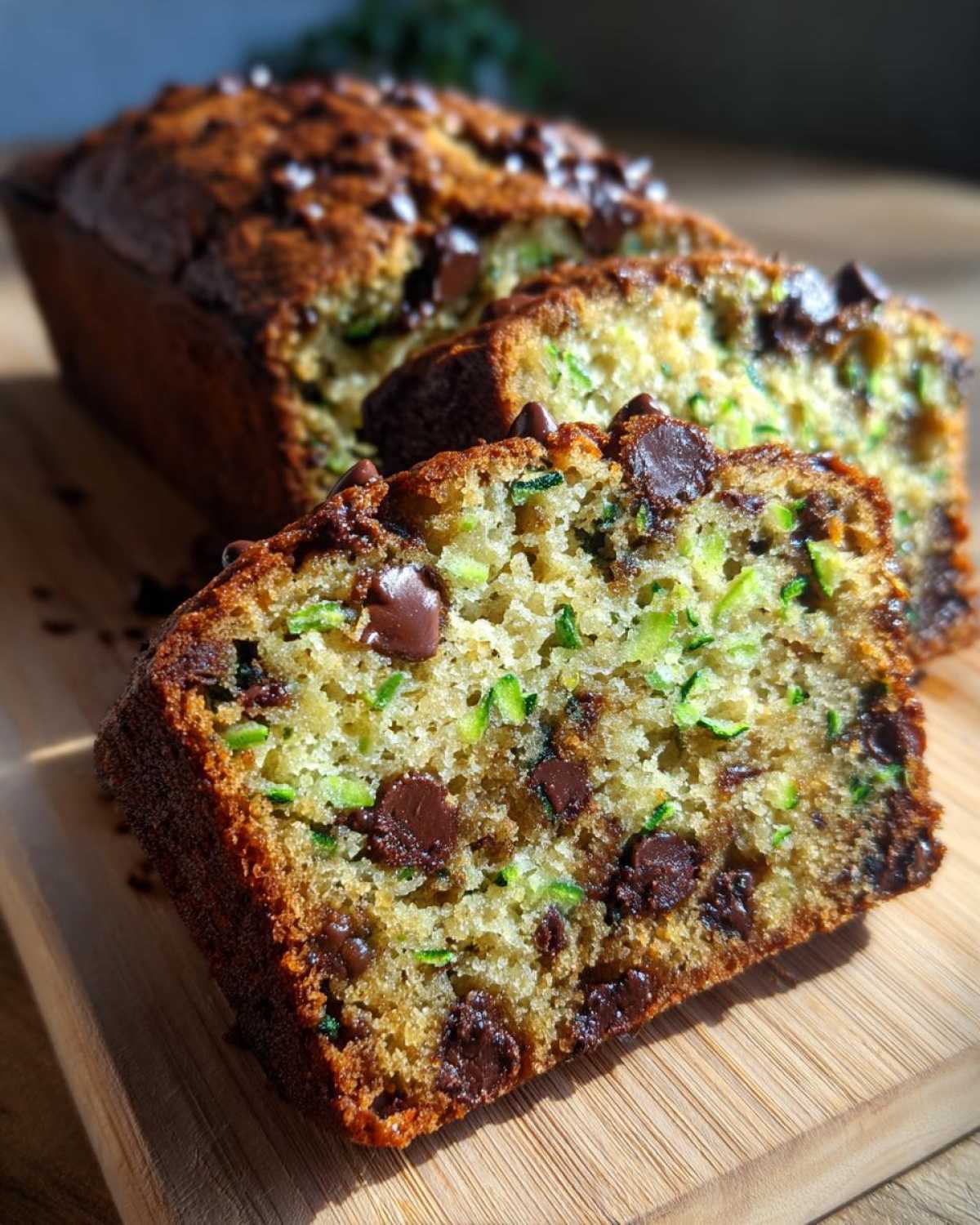 Chocolate Chip Zucchini Bread - detail 3