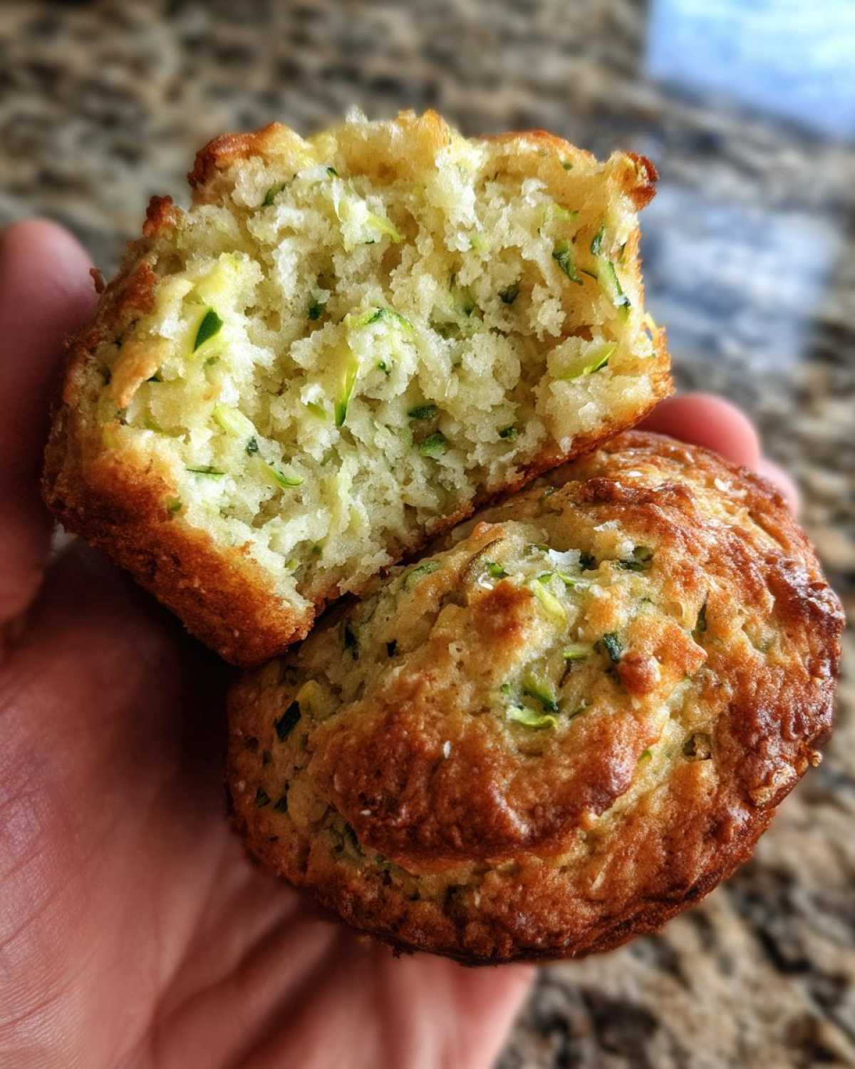 Vegan zucchini muffins - detail 3