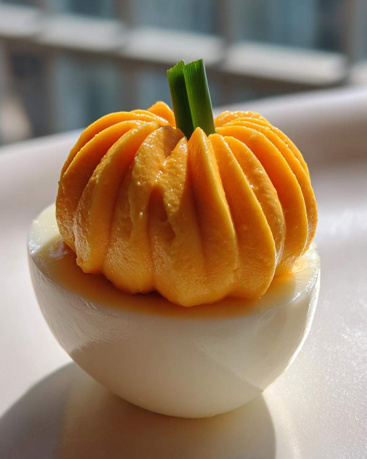 Pumpkin Deviled Eggs - detail 3