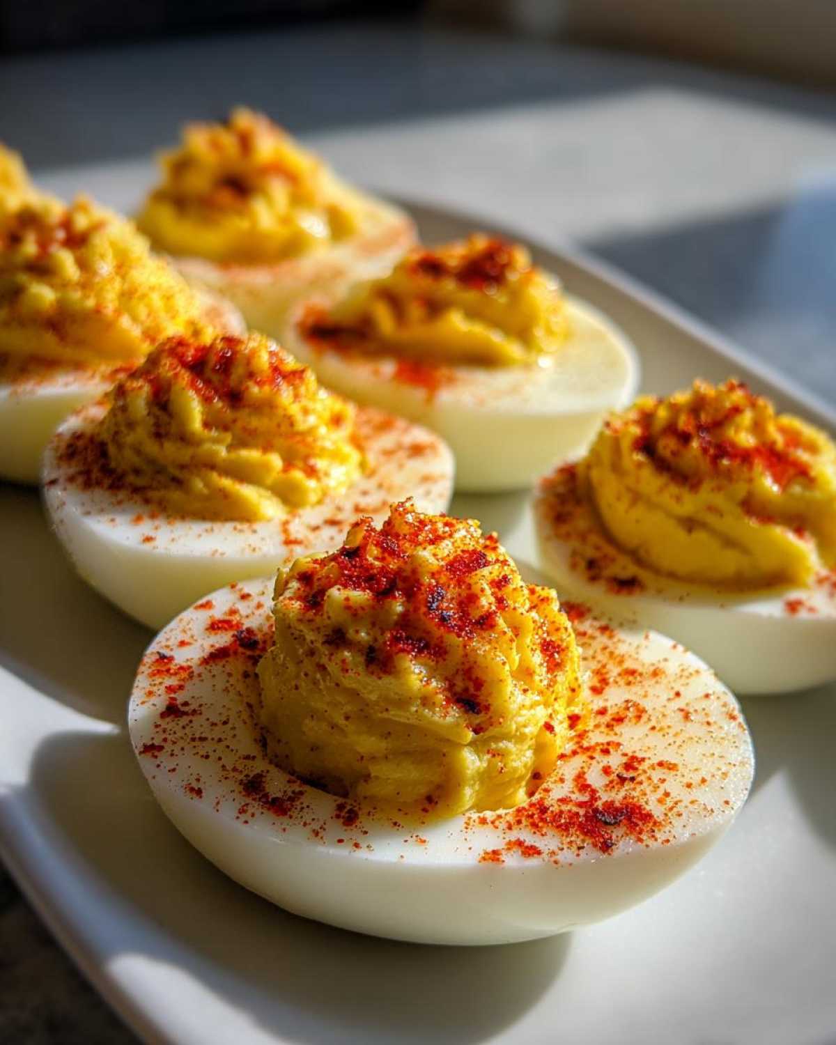Holiday deviled eggs - detail 2