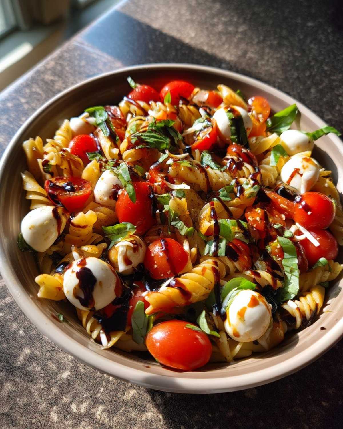 Caprese Pasta Salad - detail 3