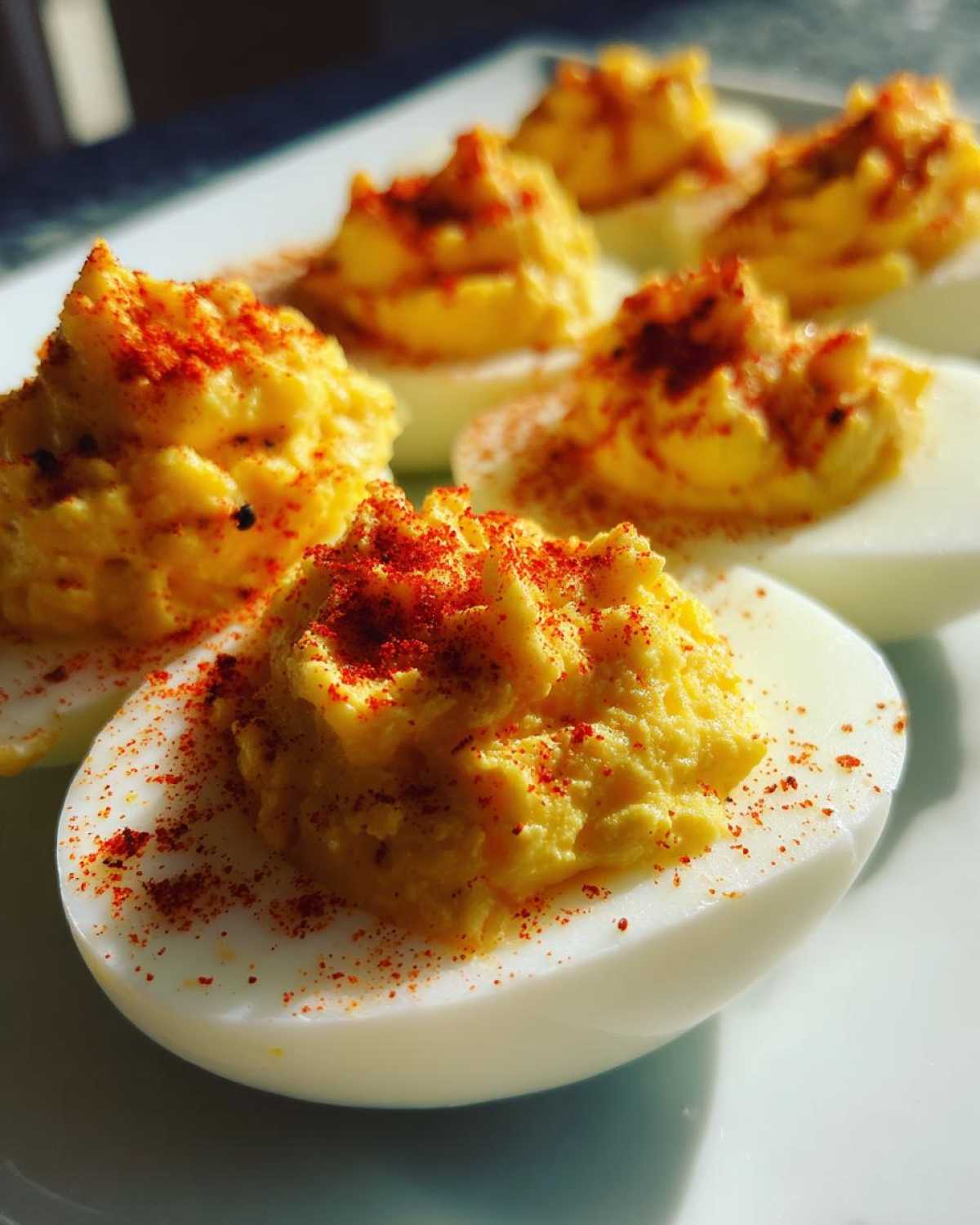 Holiday deviled eggs - detail 1
