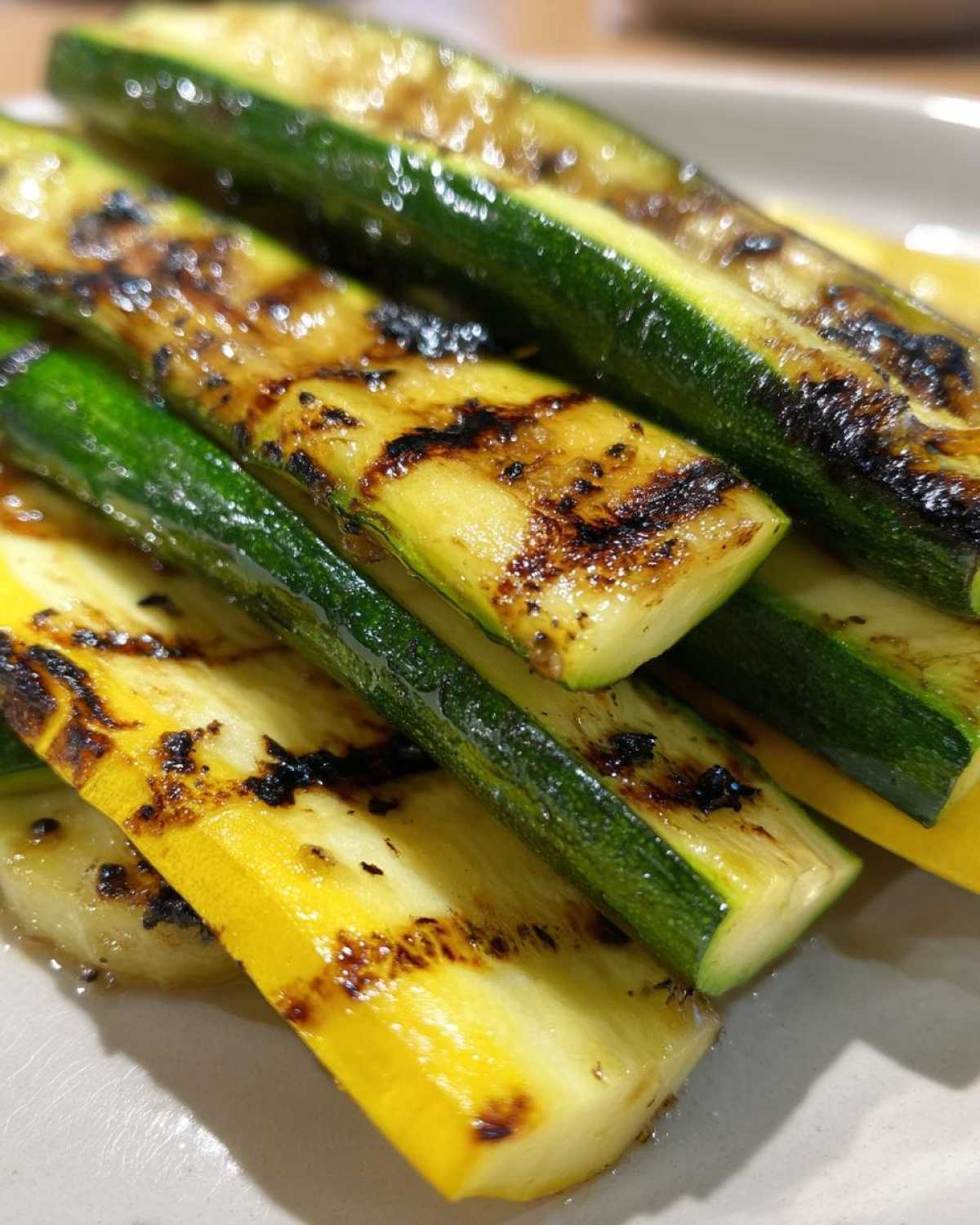 Grilled Zucchini and Yellow Squash Ribbons - detail 1
