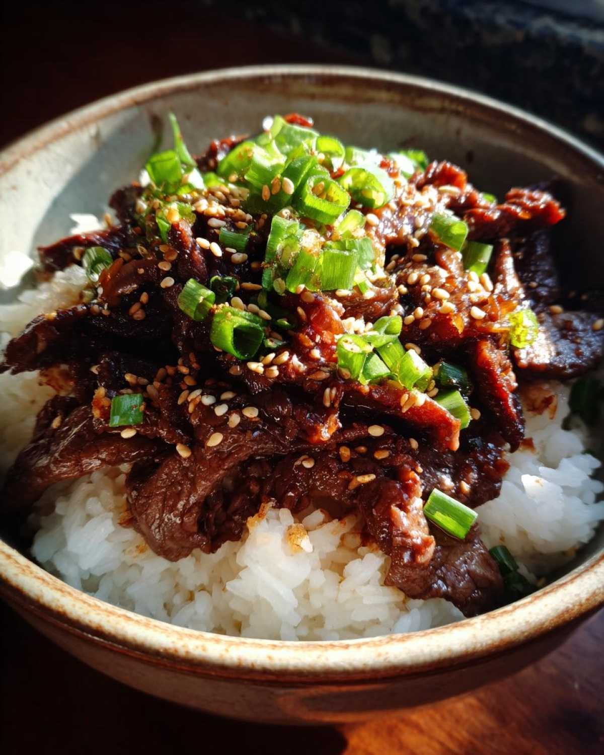 Korean Beef Bowl (Bulgogi) - detail 3