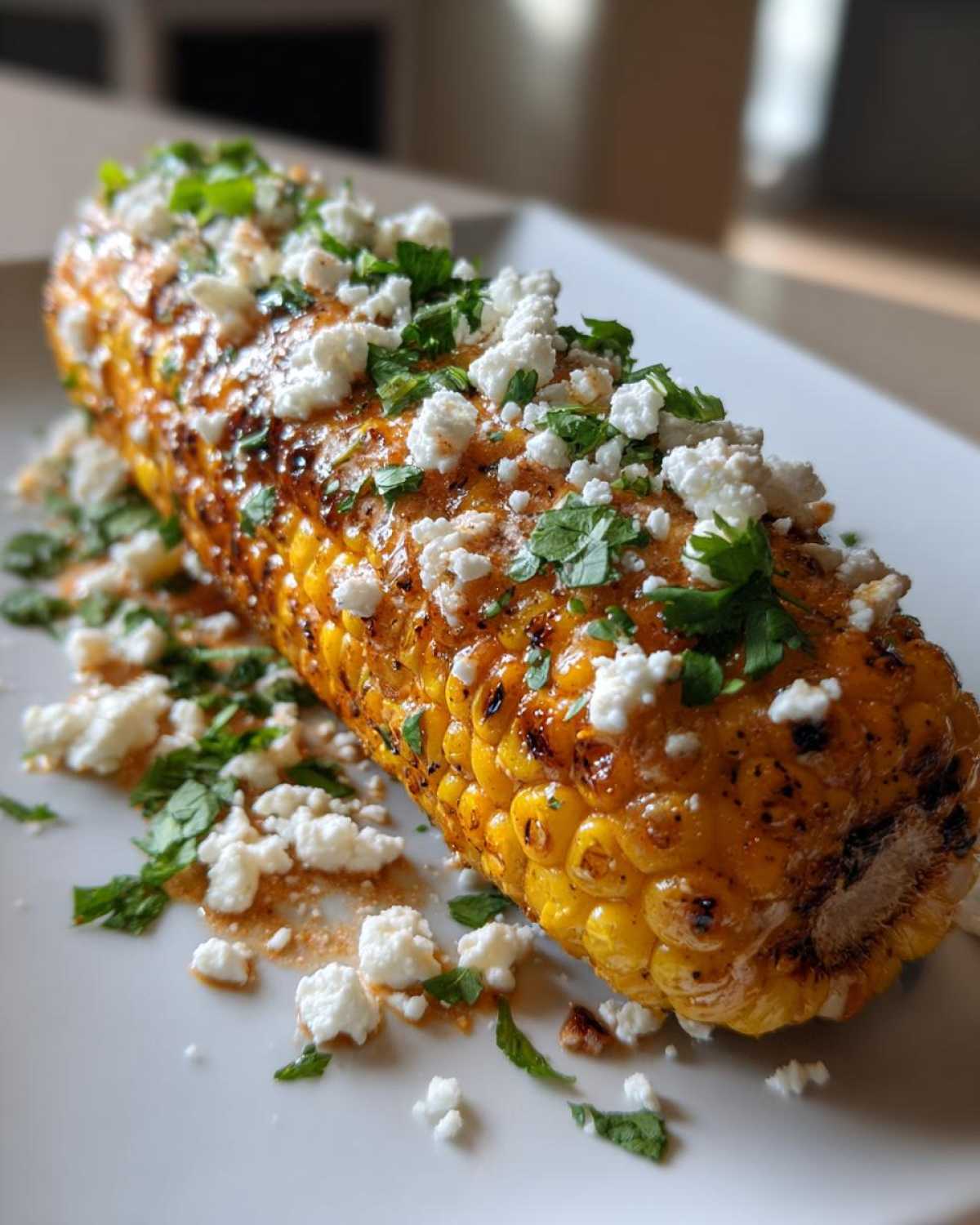 Air fryer Mexican street corn - detail 2