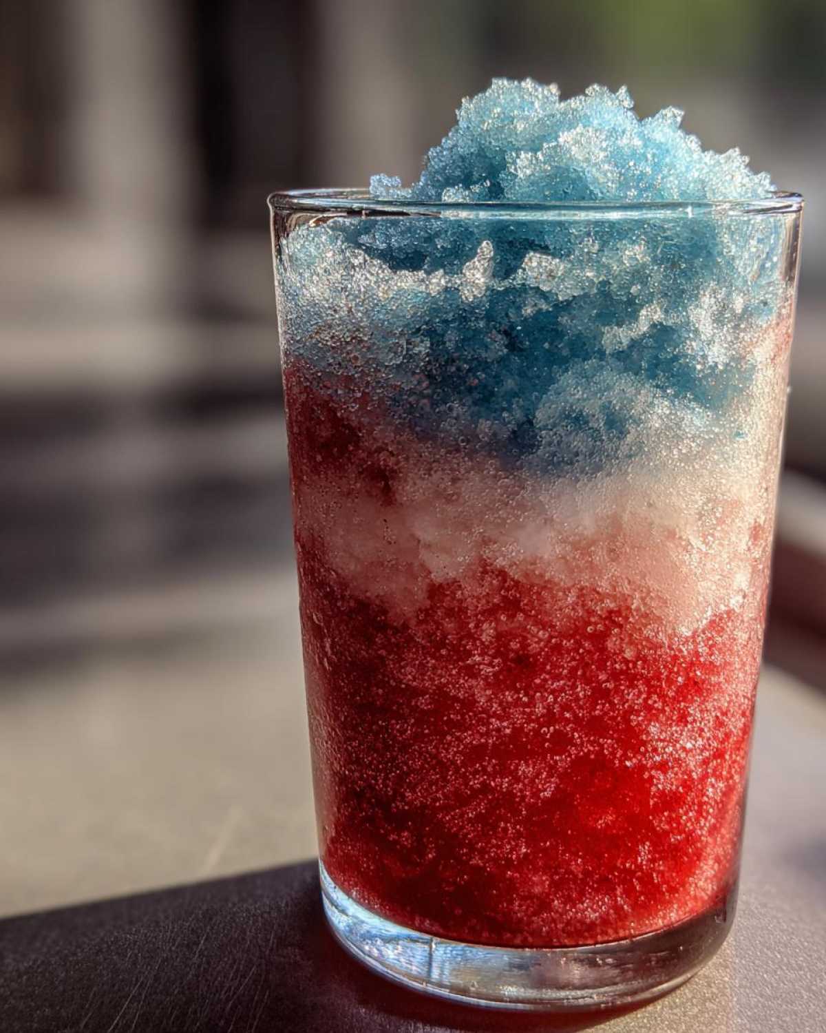 4th of July Red, White, and Blue Frozen Lemonade - detail 1