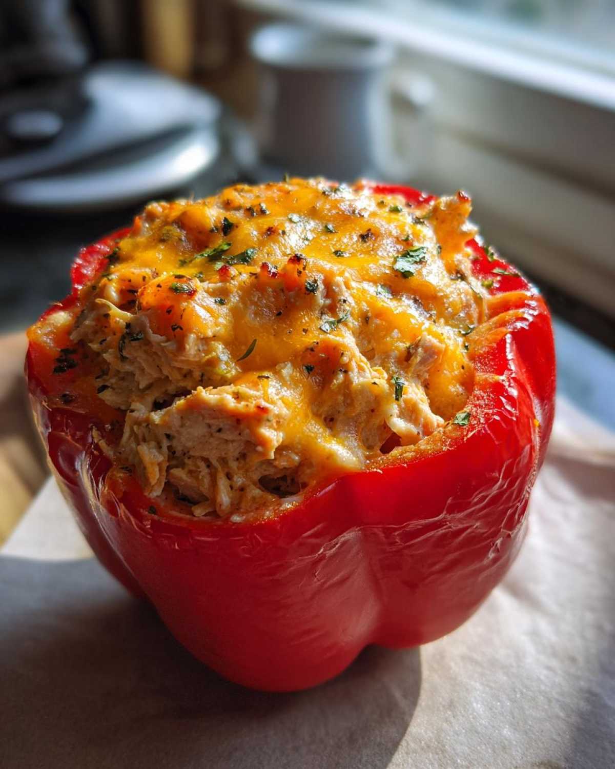 Tuna-stuffed bell peppers - detail 2